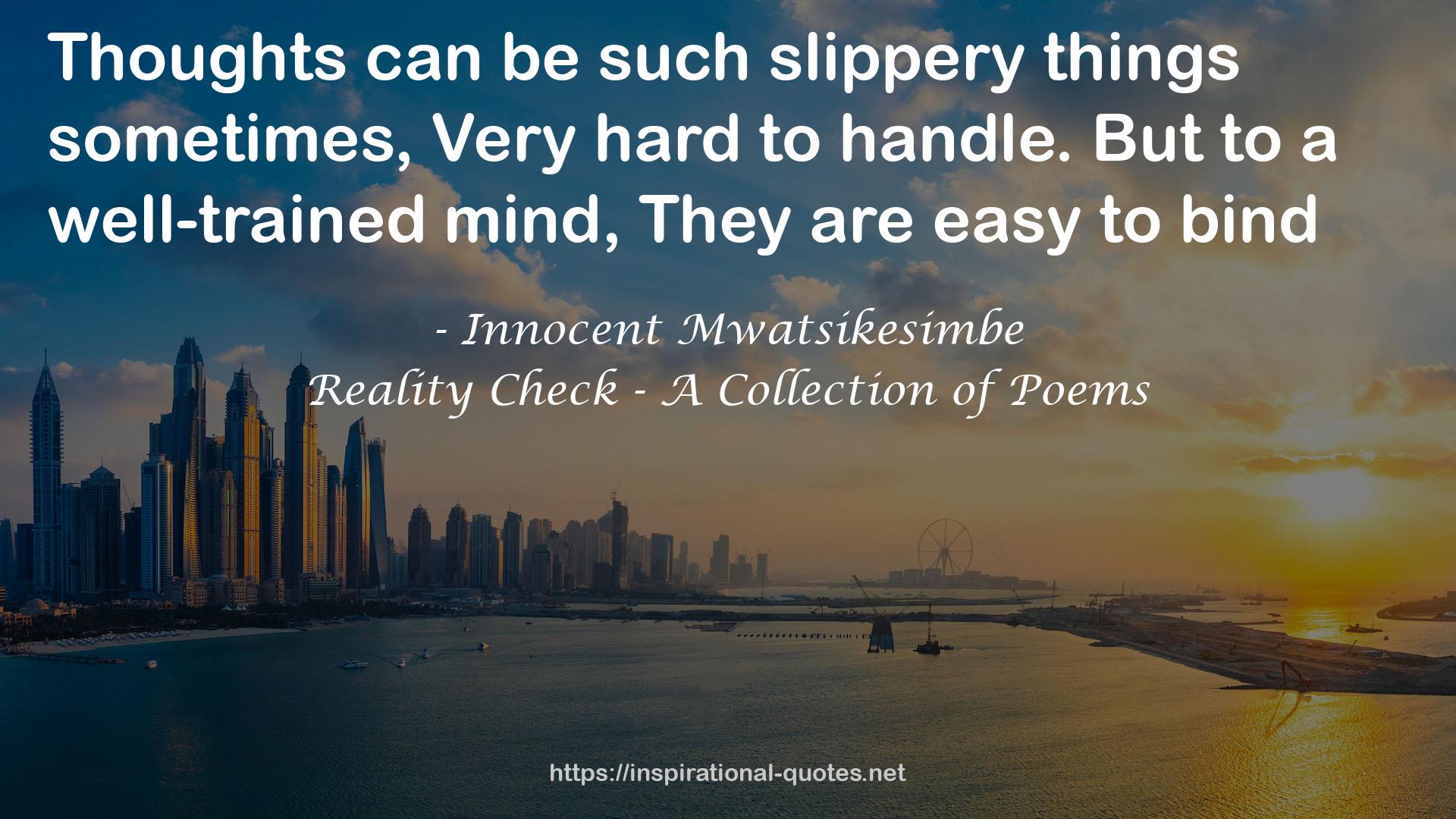 Reality Check - A Collection of Poems QUOTES