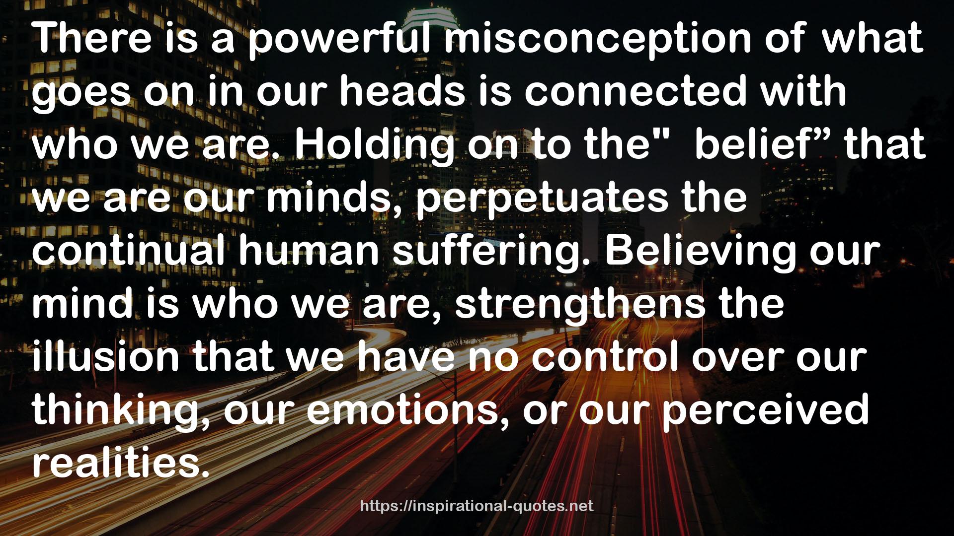 a powerful misconception  QUOTES