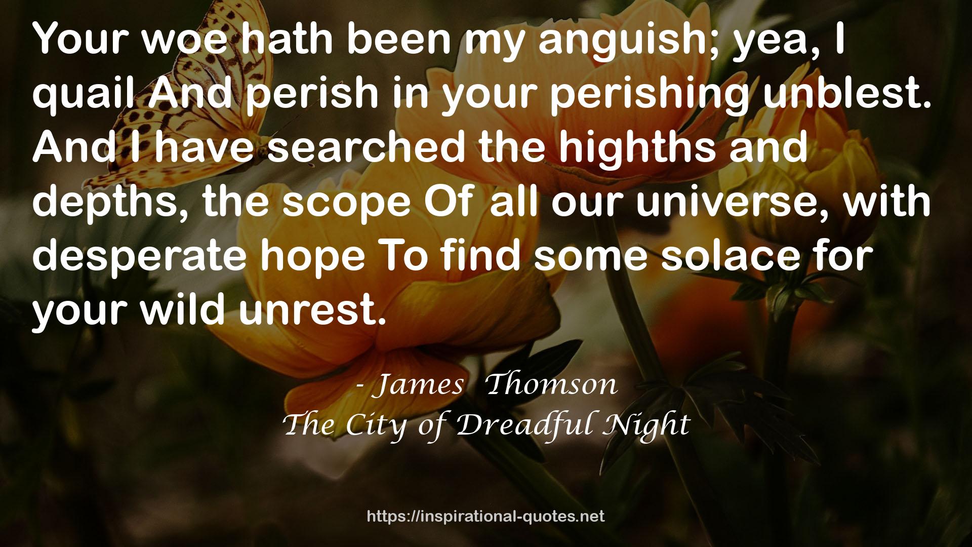 The City of Dreadful Night QUOTES