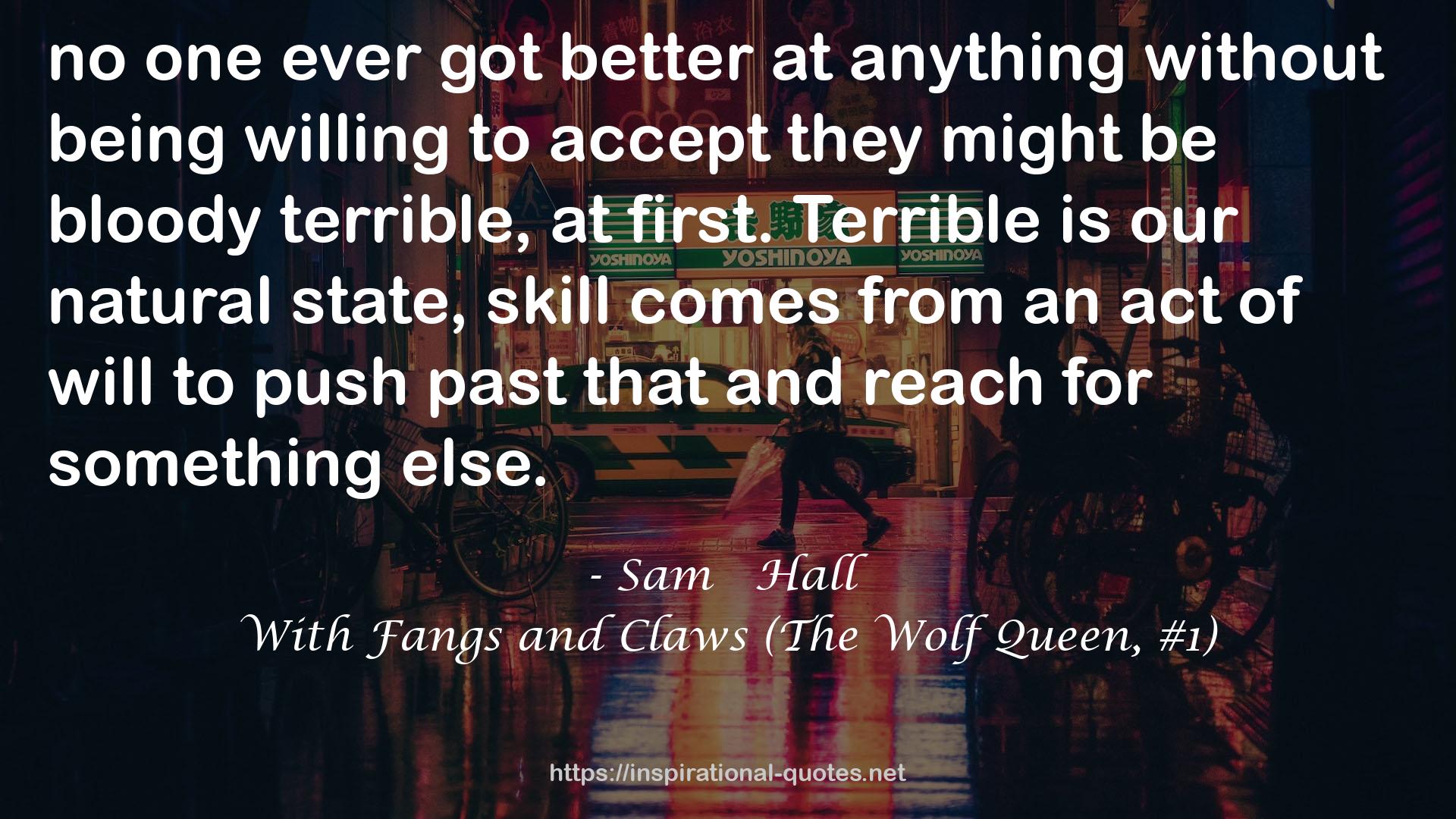 With Fangs and Claws (The Wolf Queen, #1) QUOTES
