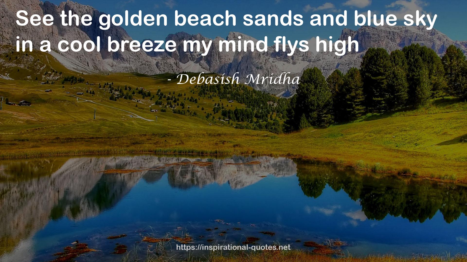 the golden beach sands  QUOTES