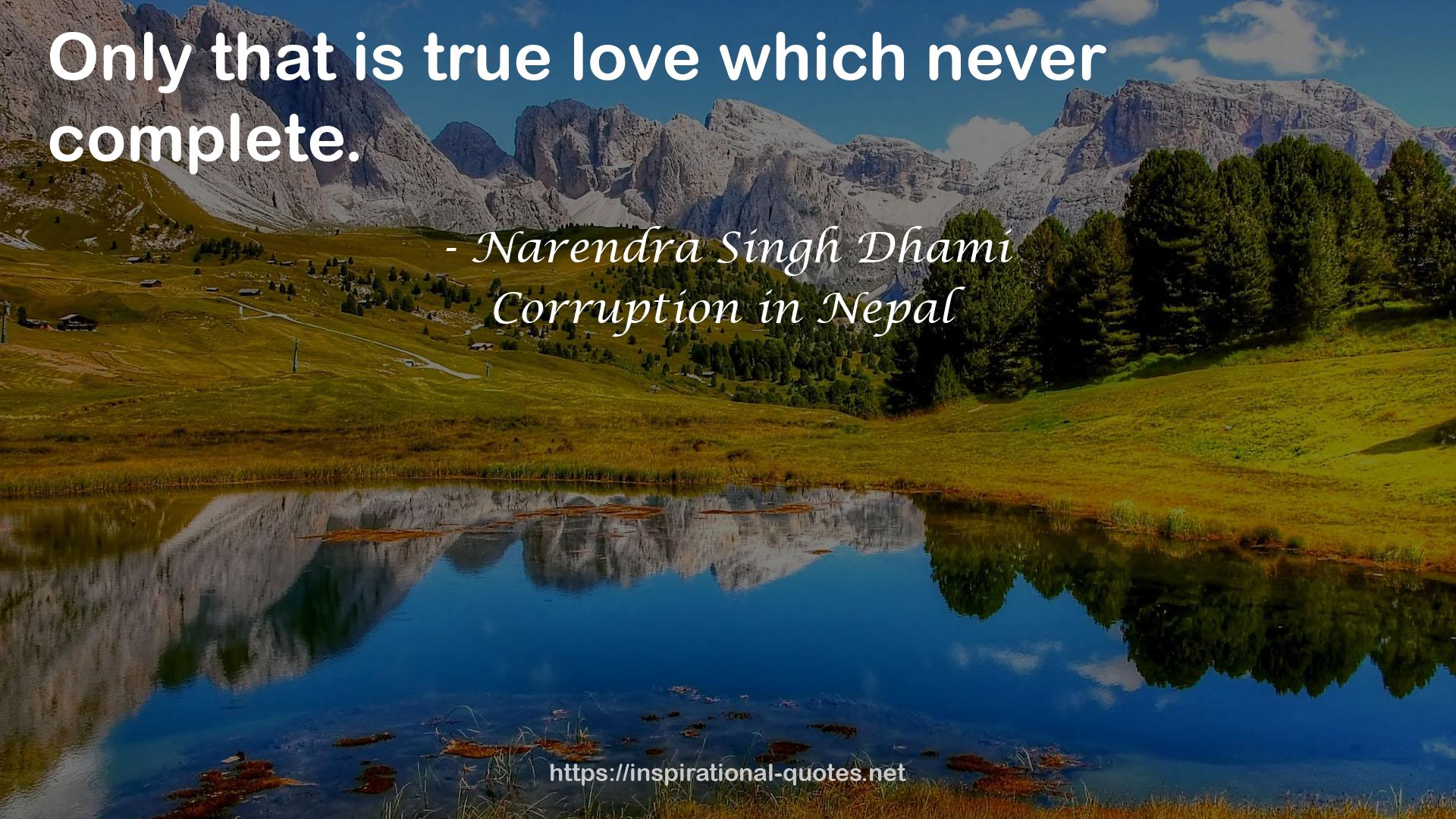 Corruption in Nepal QUOTES