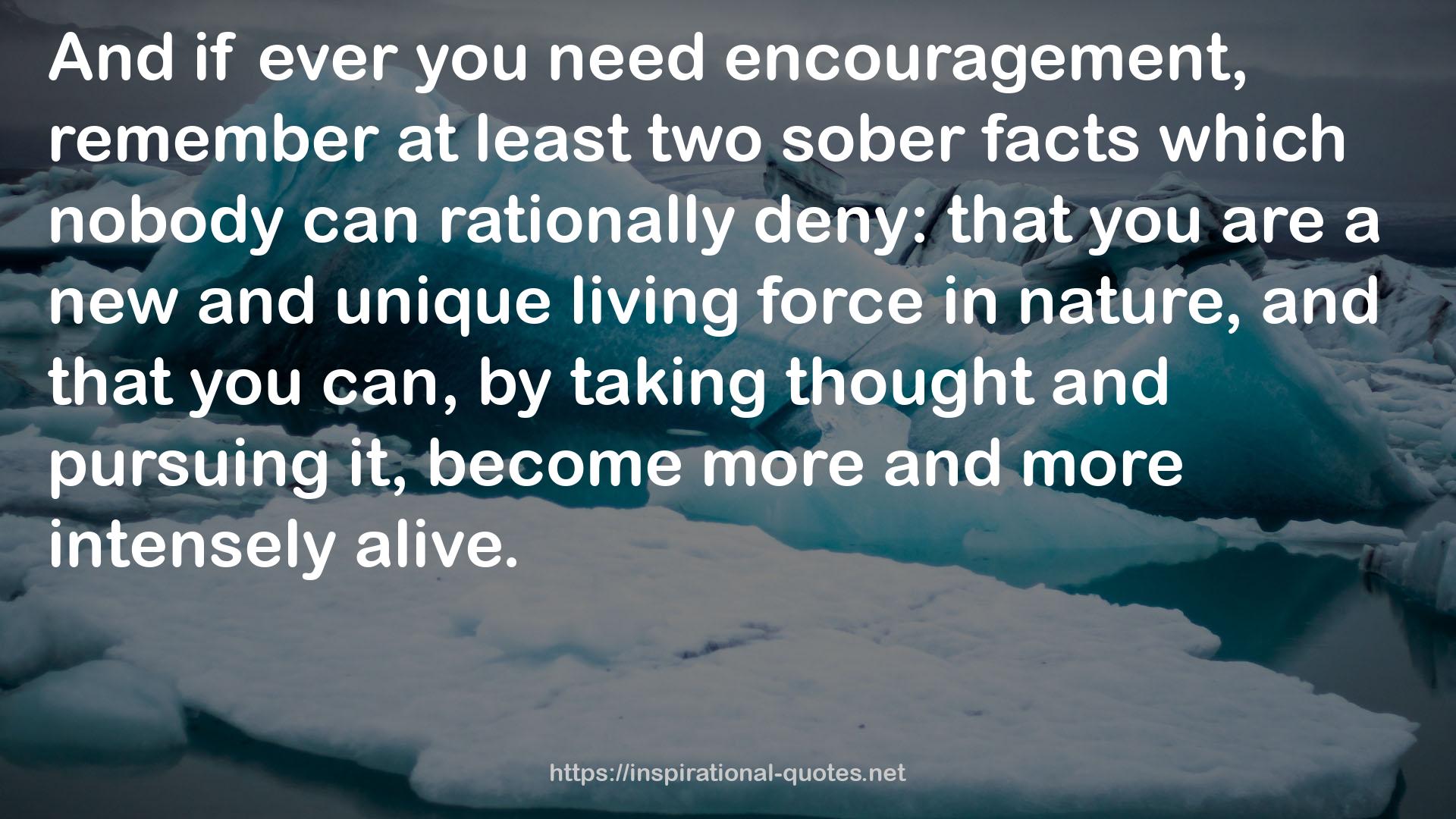 at least two sober facts  QUOTES