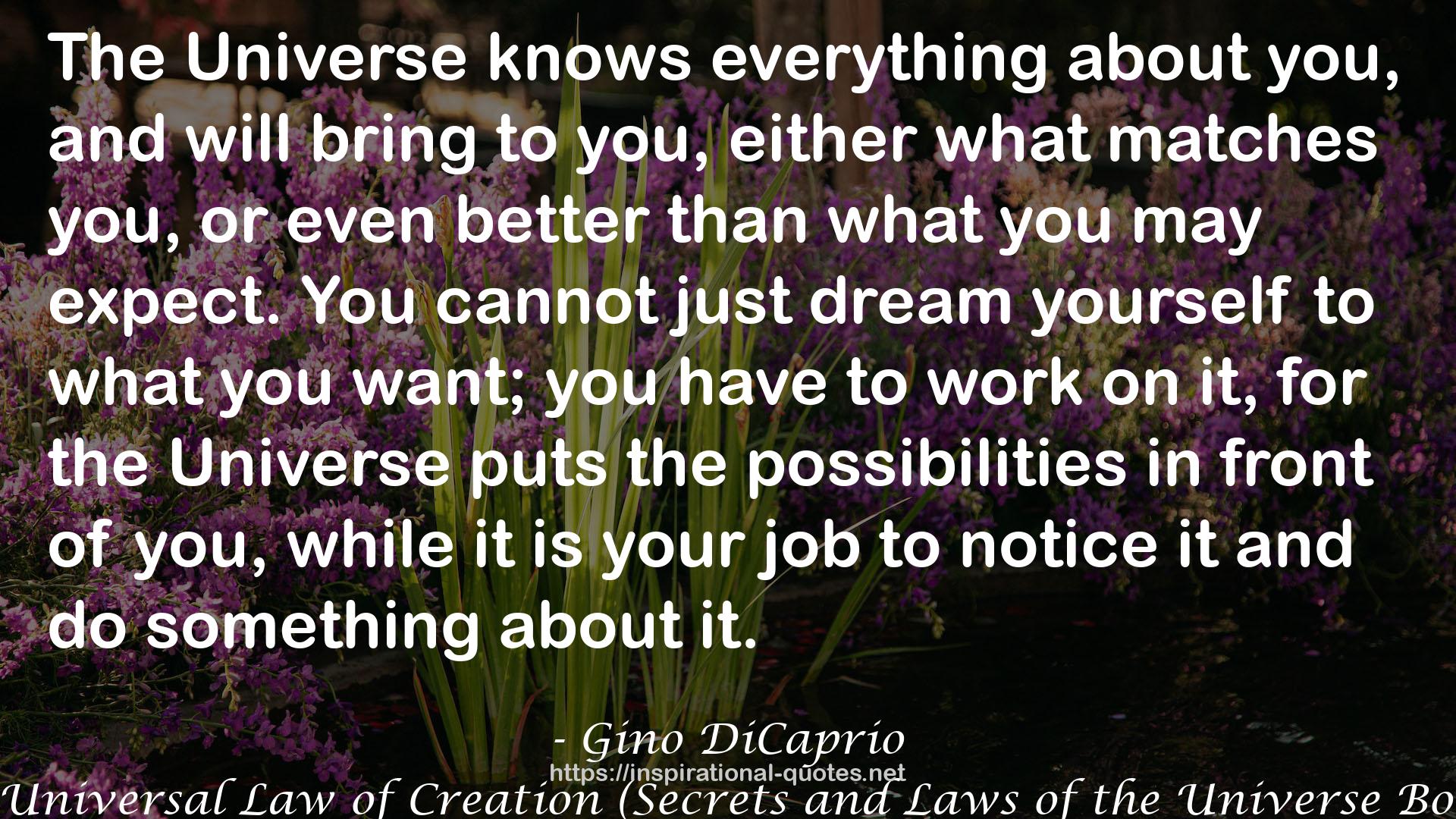 The Universal Law of Creation (Secrets and Laws of the Universe Book 1) QUOTES