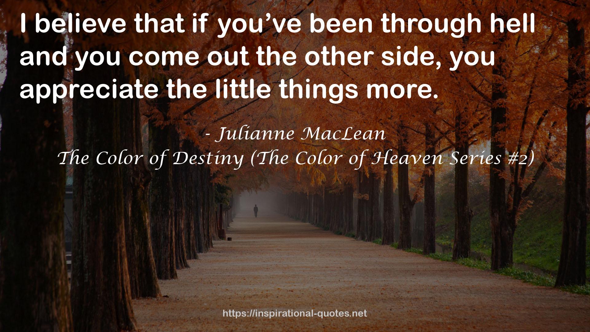 The Color of Destiny (The Color of Heaven Series #2) QUOTES