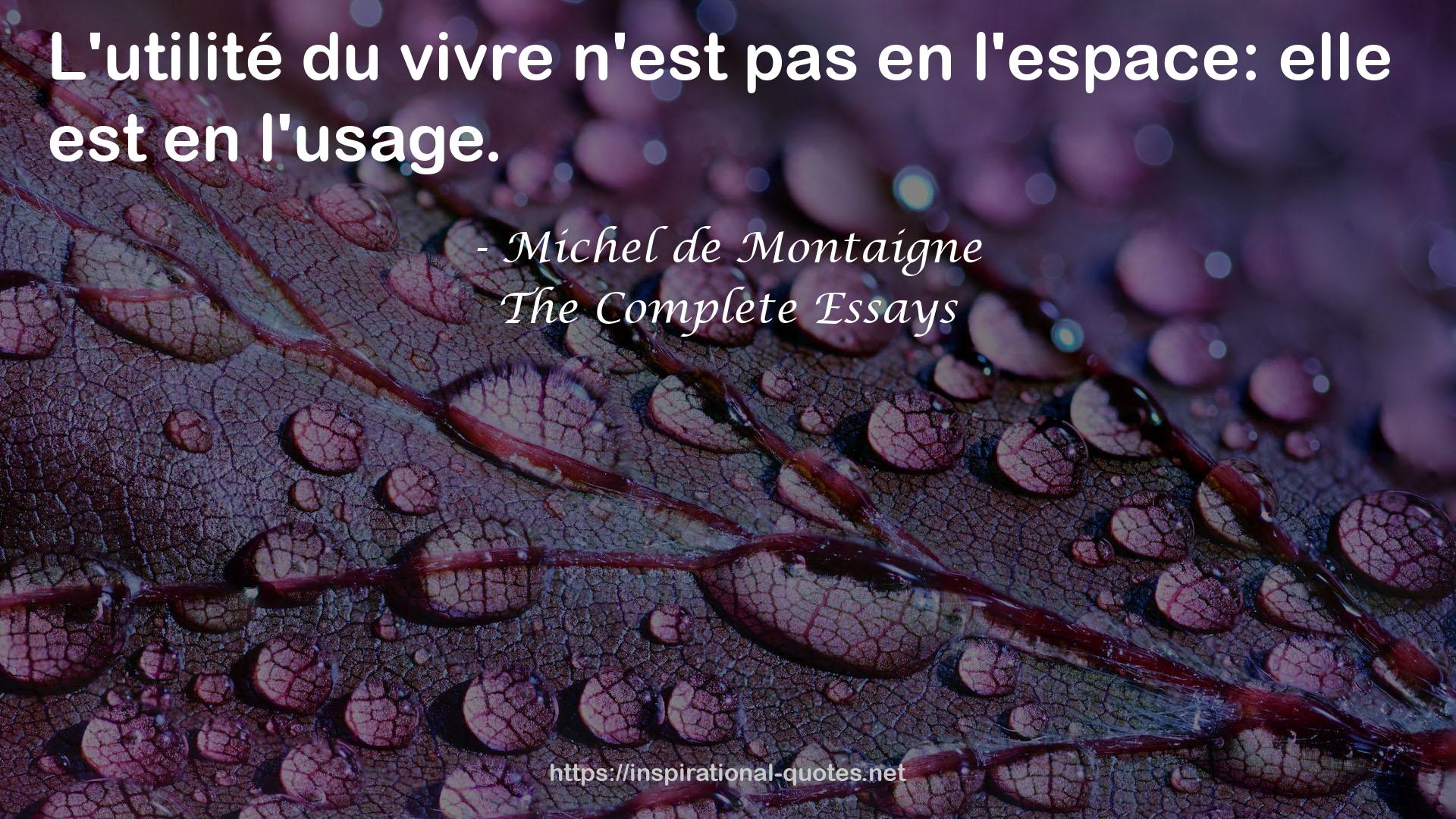 du vivre n'est pas  QUOTES