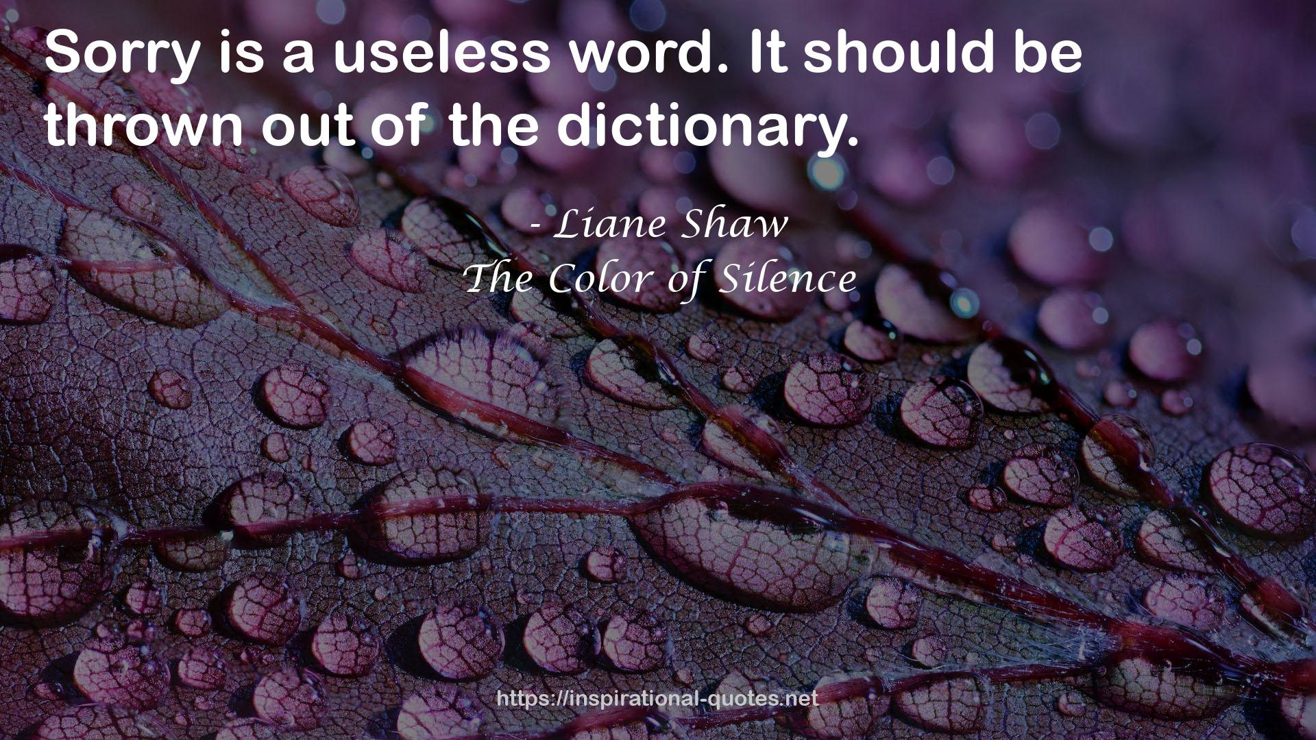 The Color of Silence QUOTES