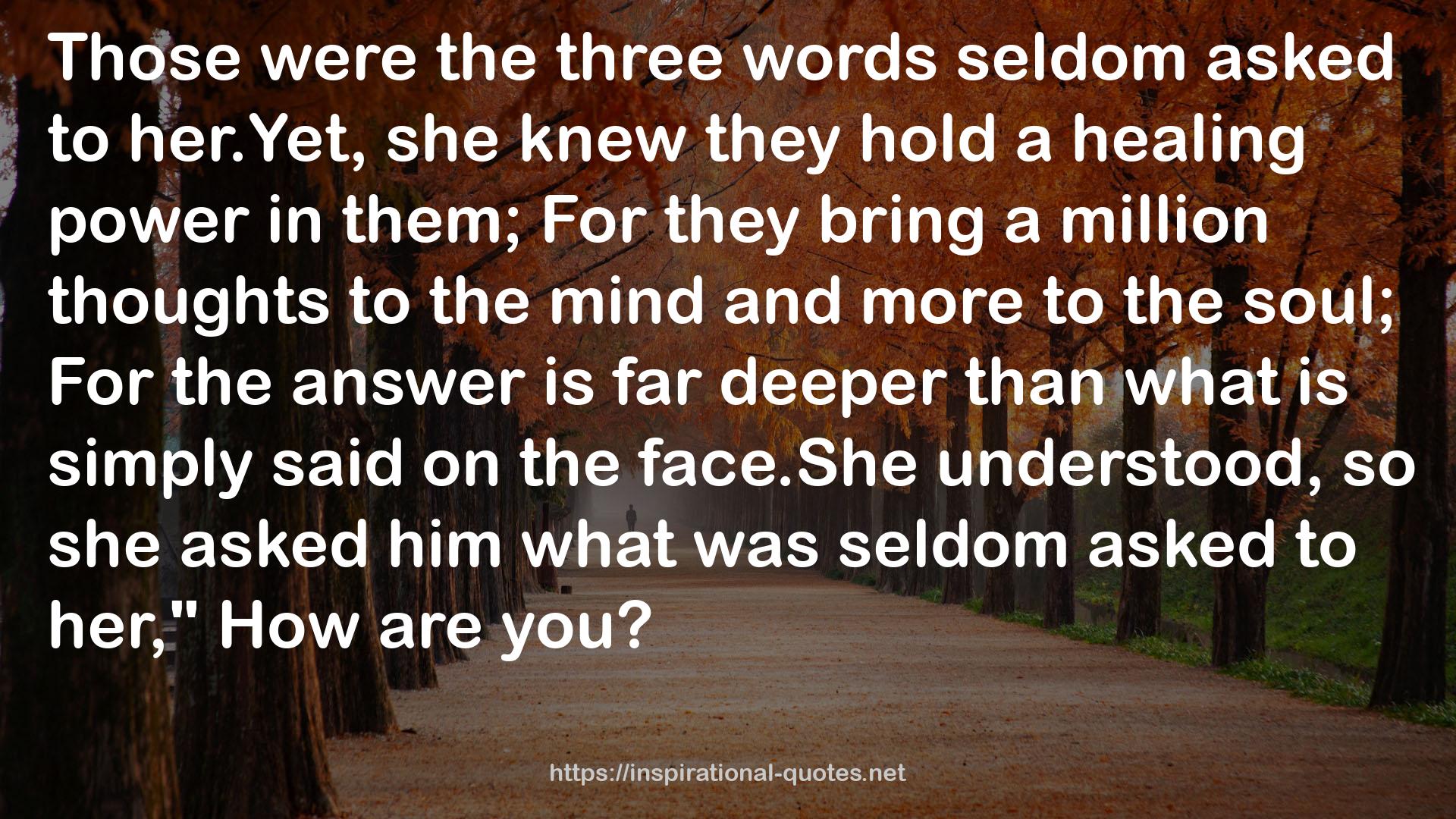 the three words  QUOTES