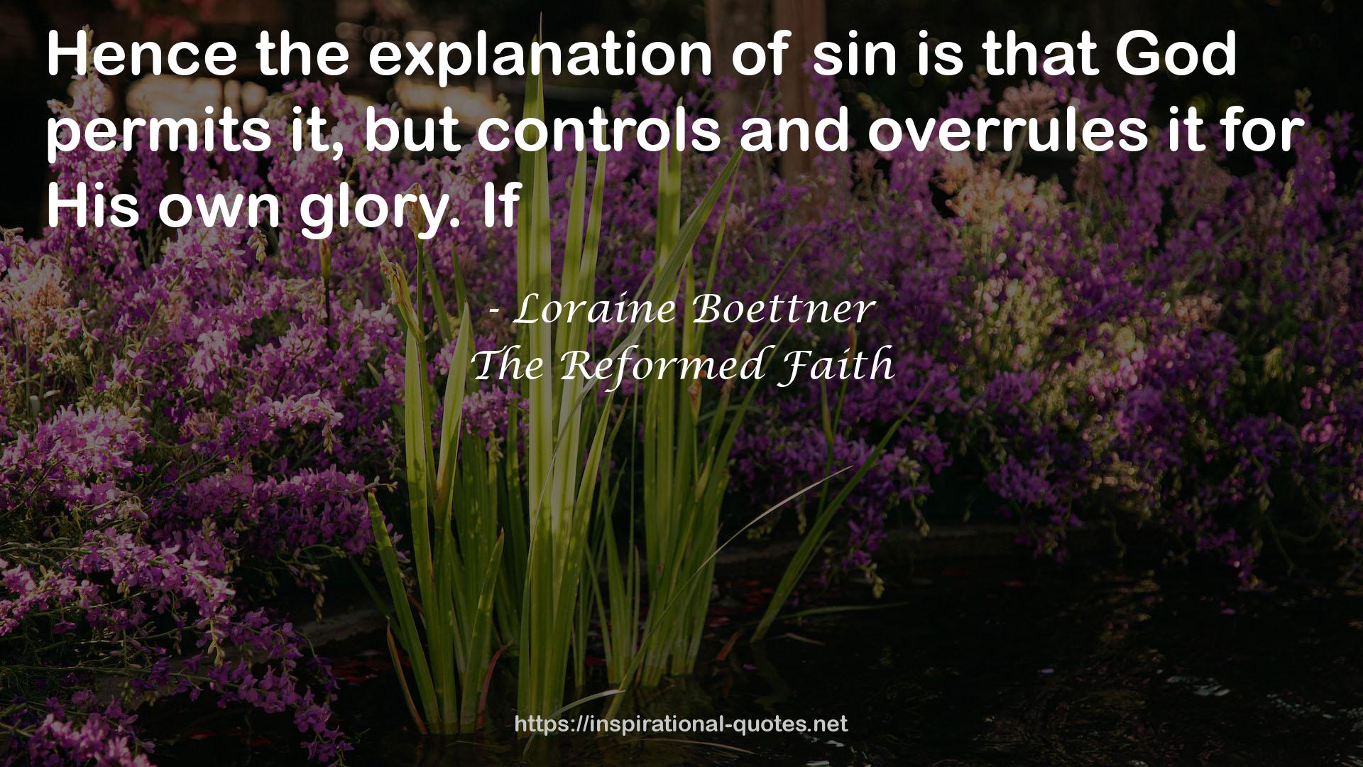 The Reformed Faith QUOTES