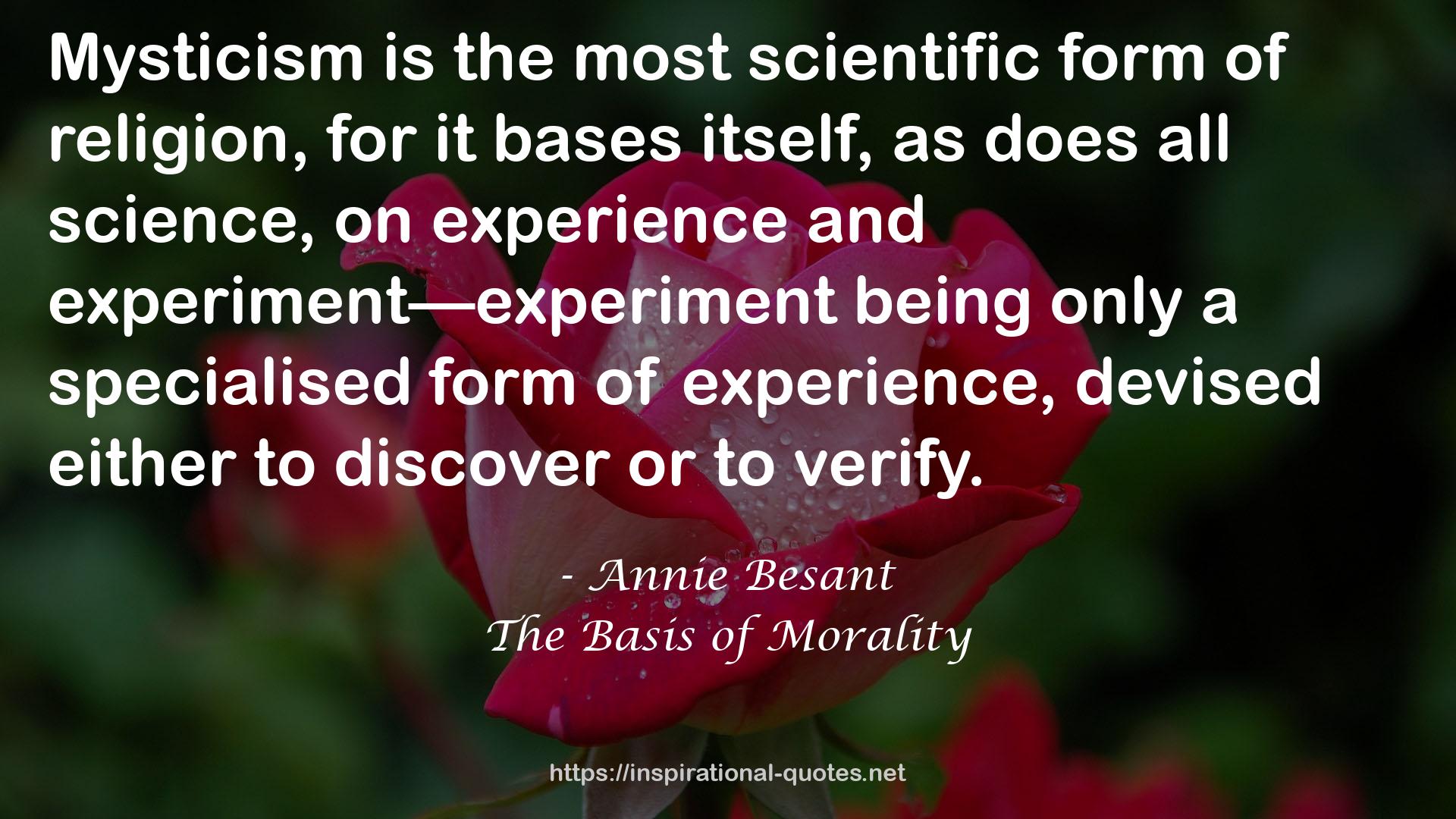 The Basis of Morality QUOTES