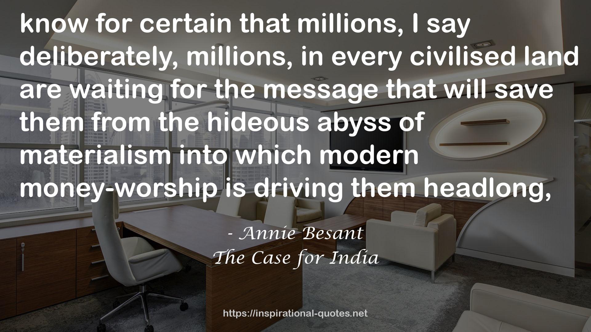 The Case for India QUOTES