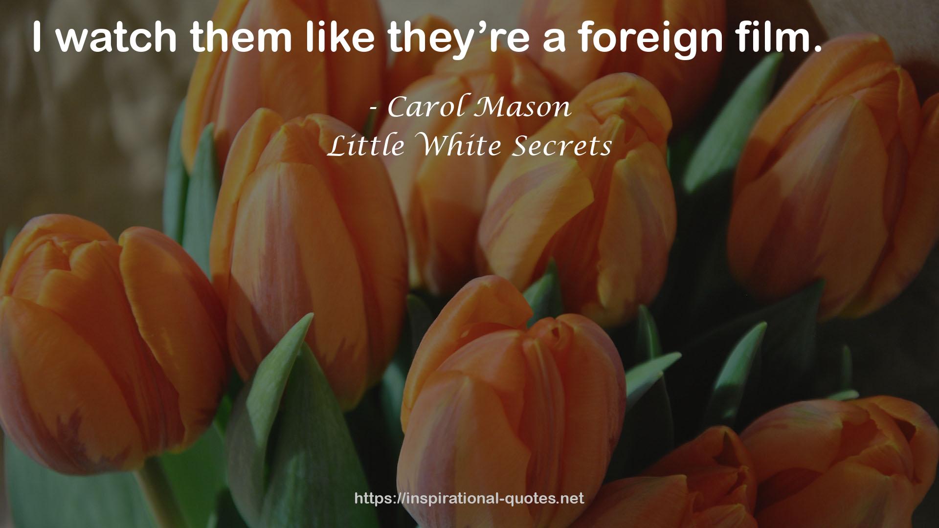 Little White Secrets QUOTES