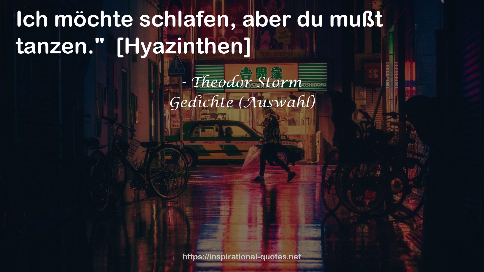 Gedichte (Auswahl) QUOTES