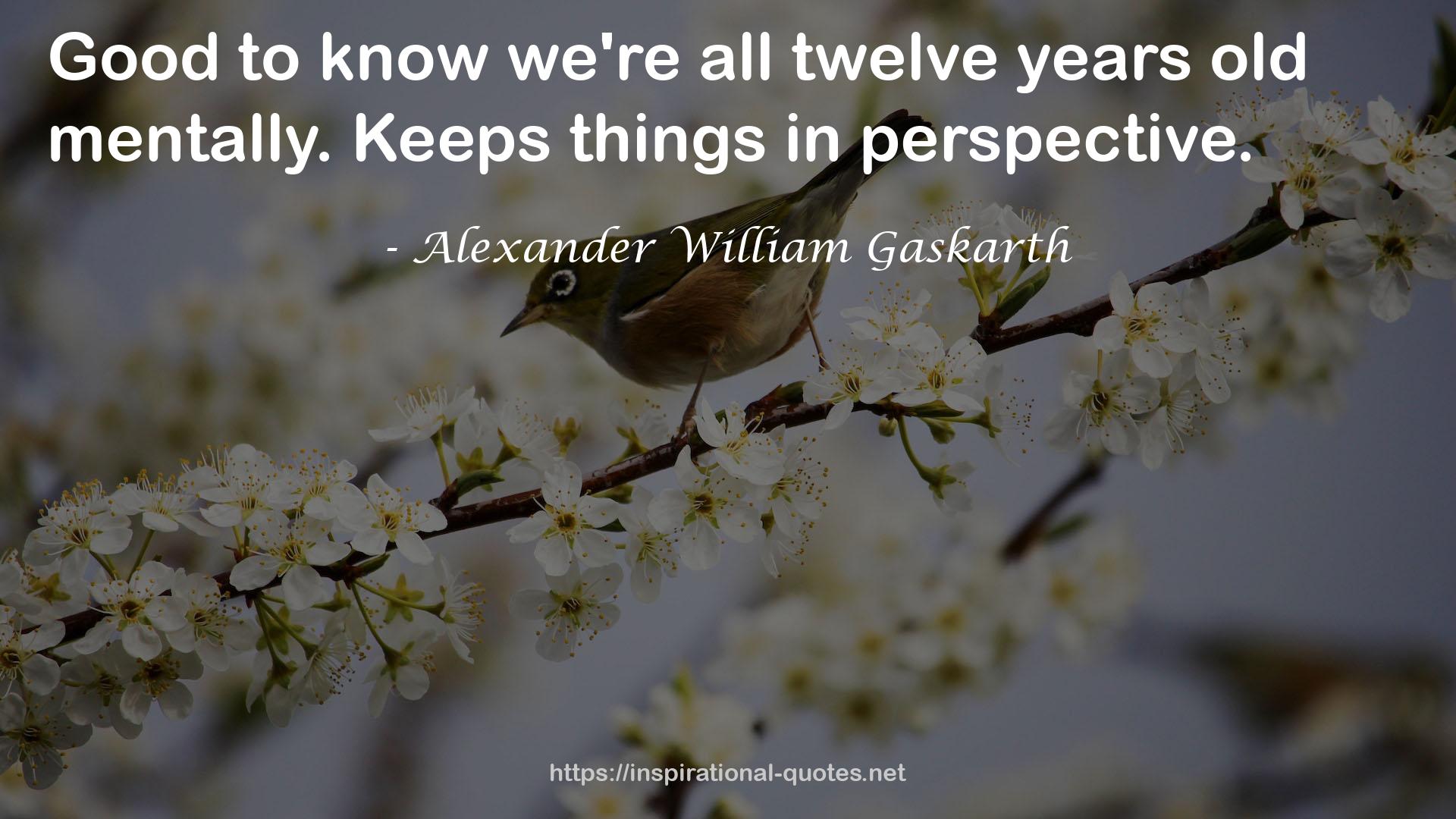 Alexander William Gaskarth QUOTES