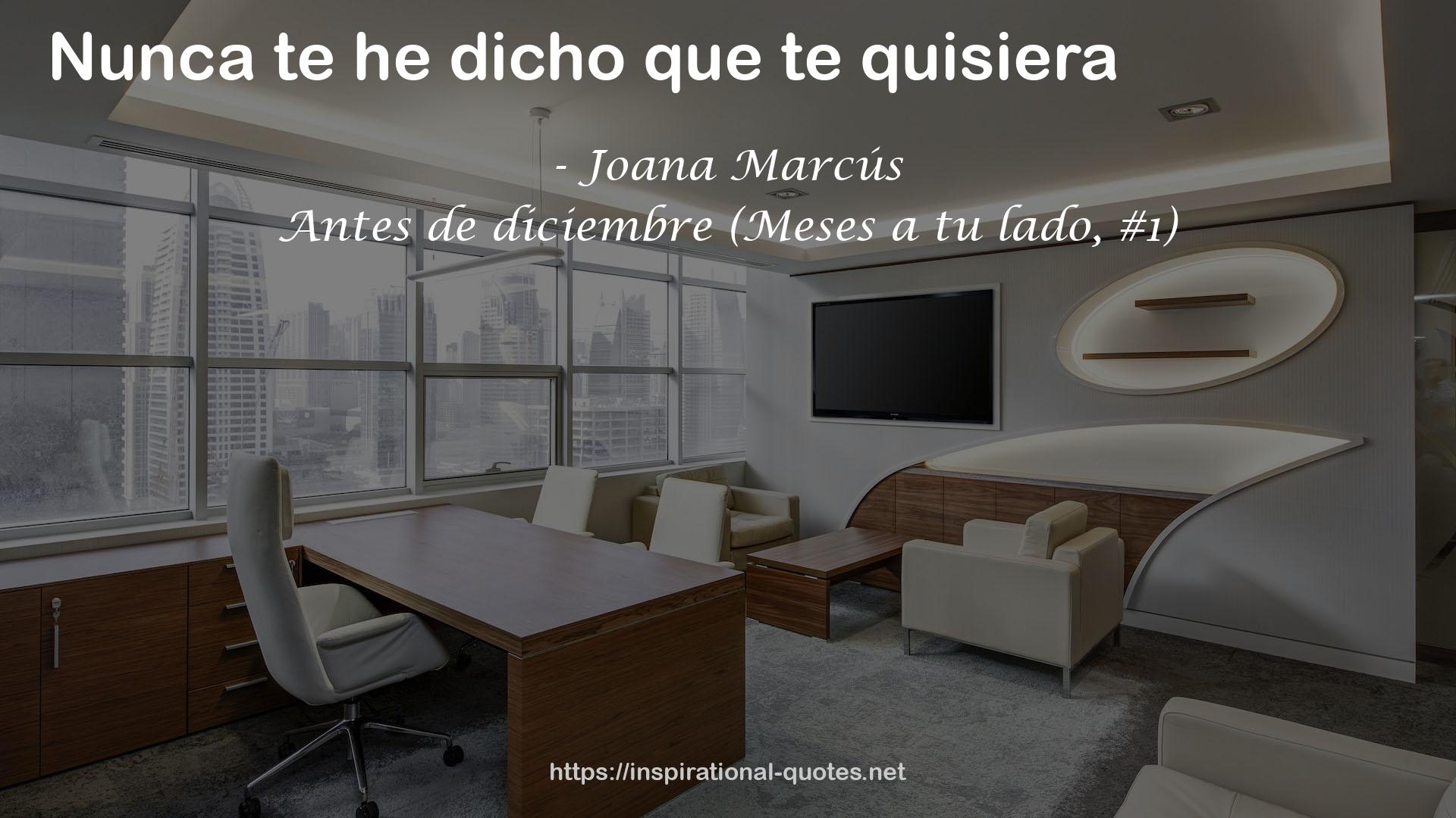 Antes de diciembre (Meses a tu lado, #1) QUOTES