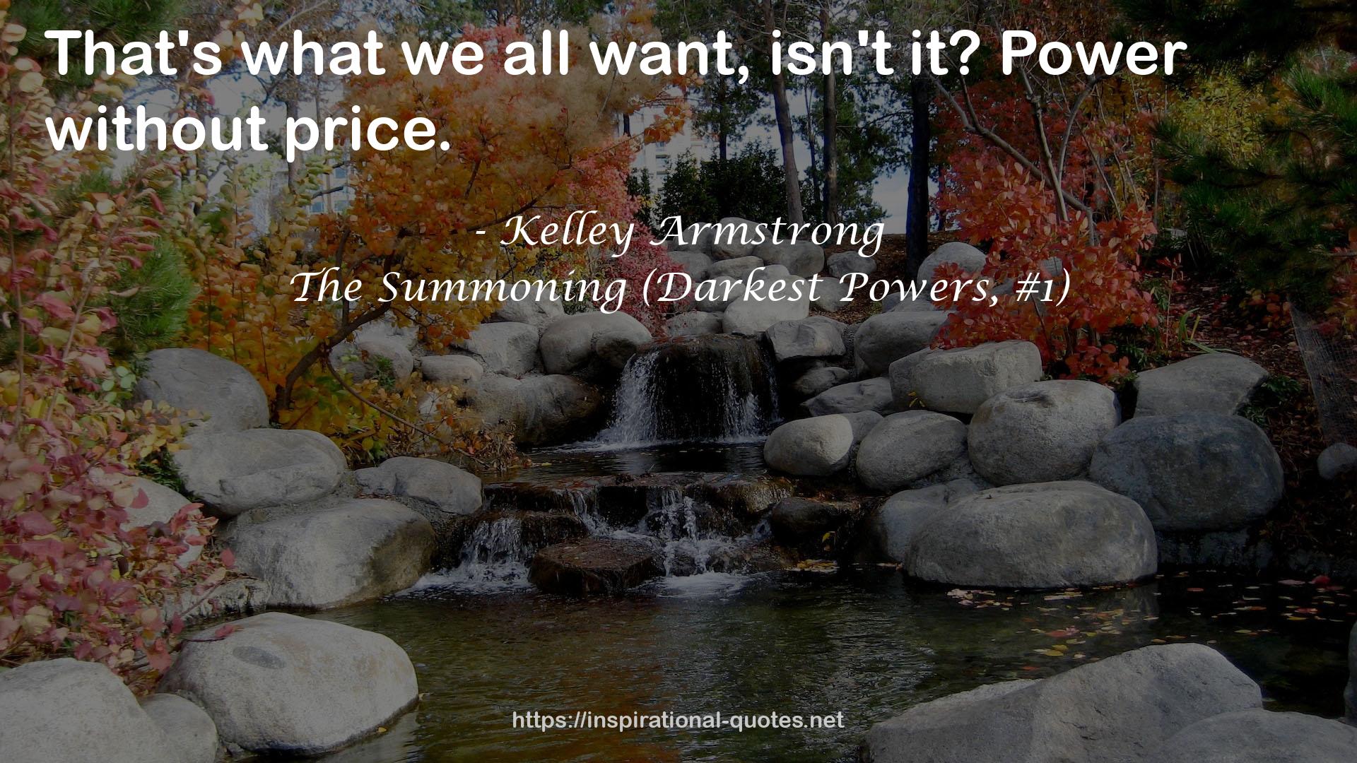 The Summoning (Darkest Powers, #1) QUOTES