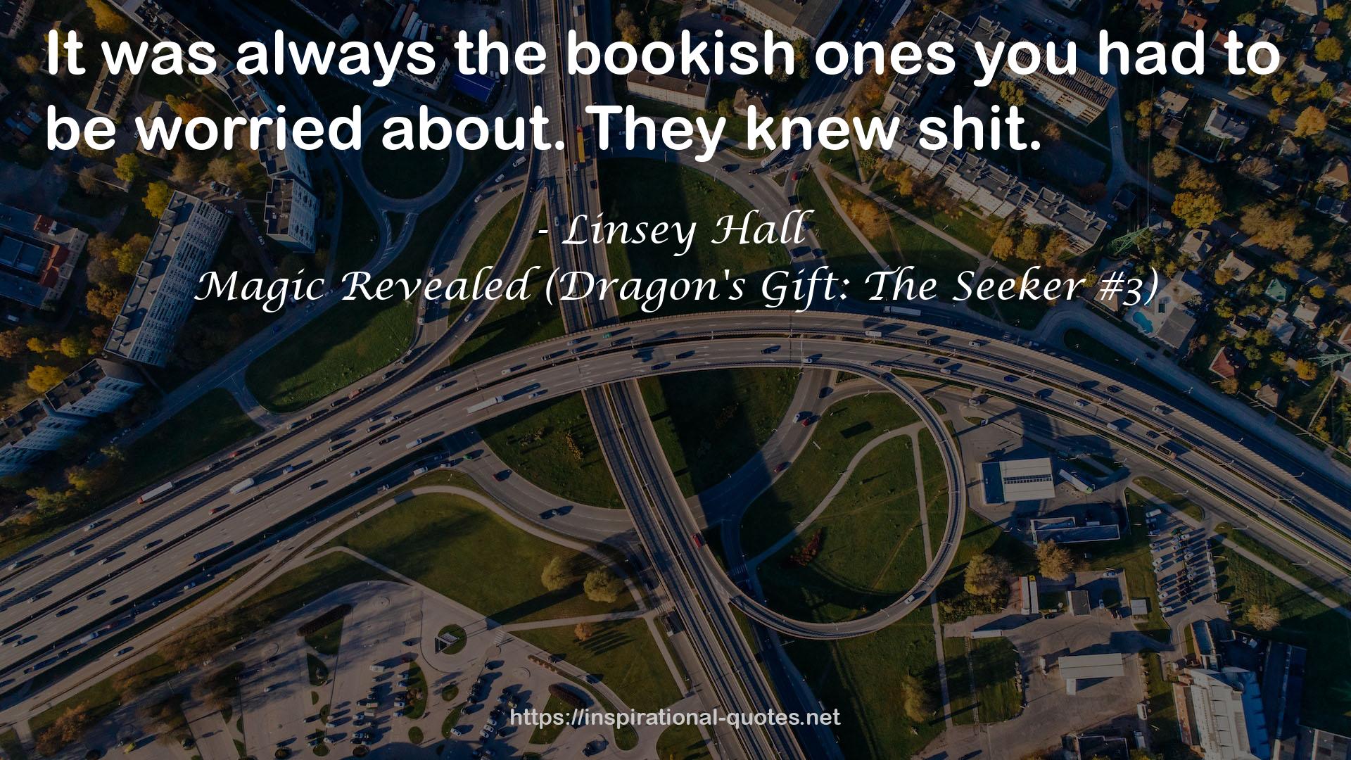 Magic Revealed (Dragon's Gift: The Seeker #3) QUOTES