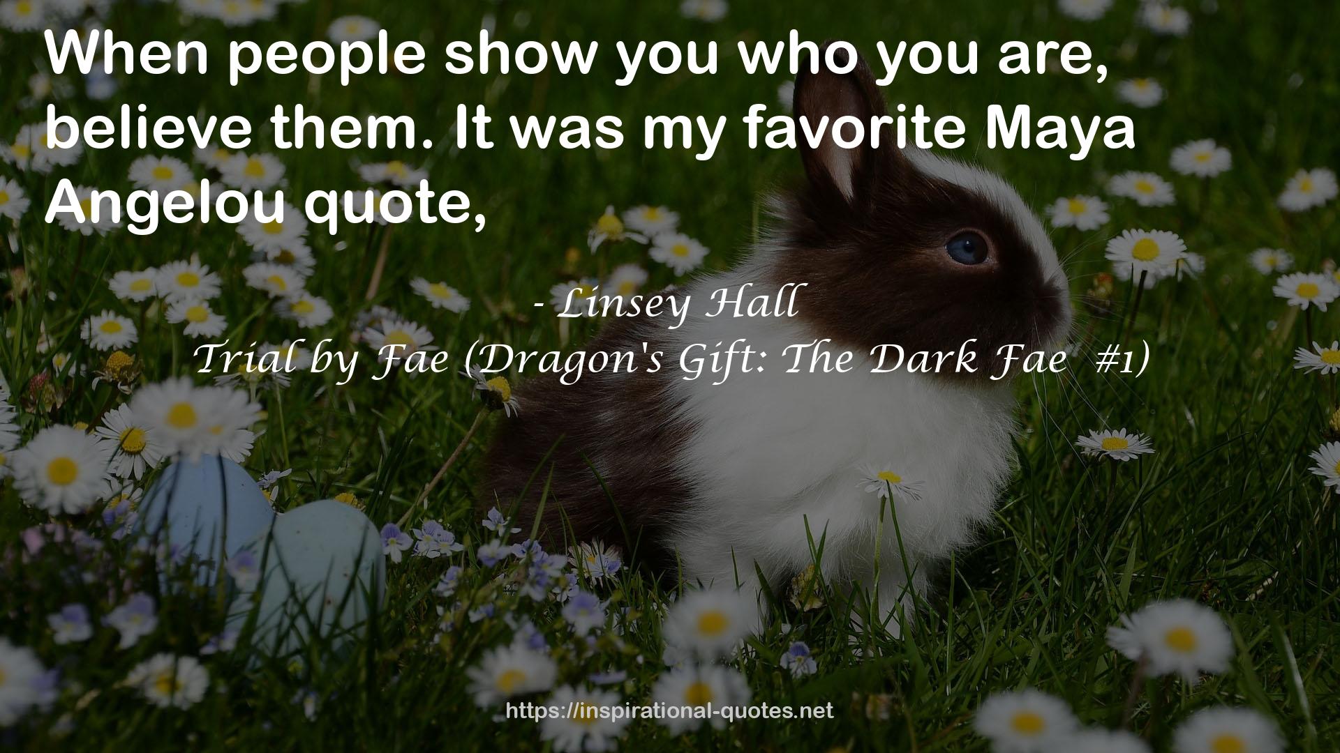 Trial by Fae (Dragon's Gift: The Dark Fae  #1) QUOTES