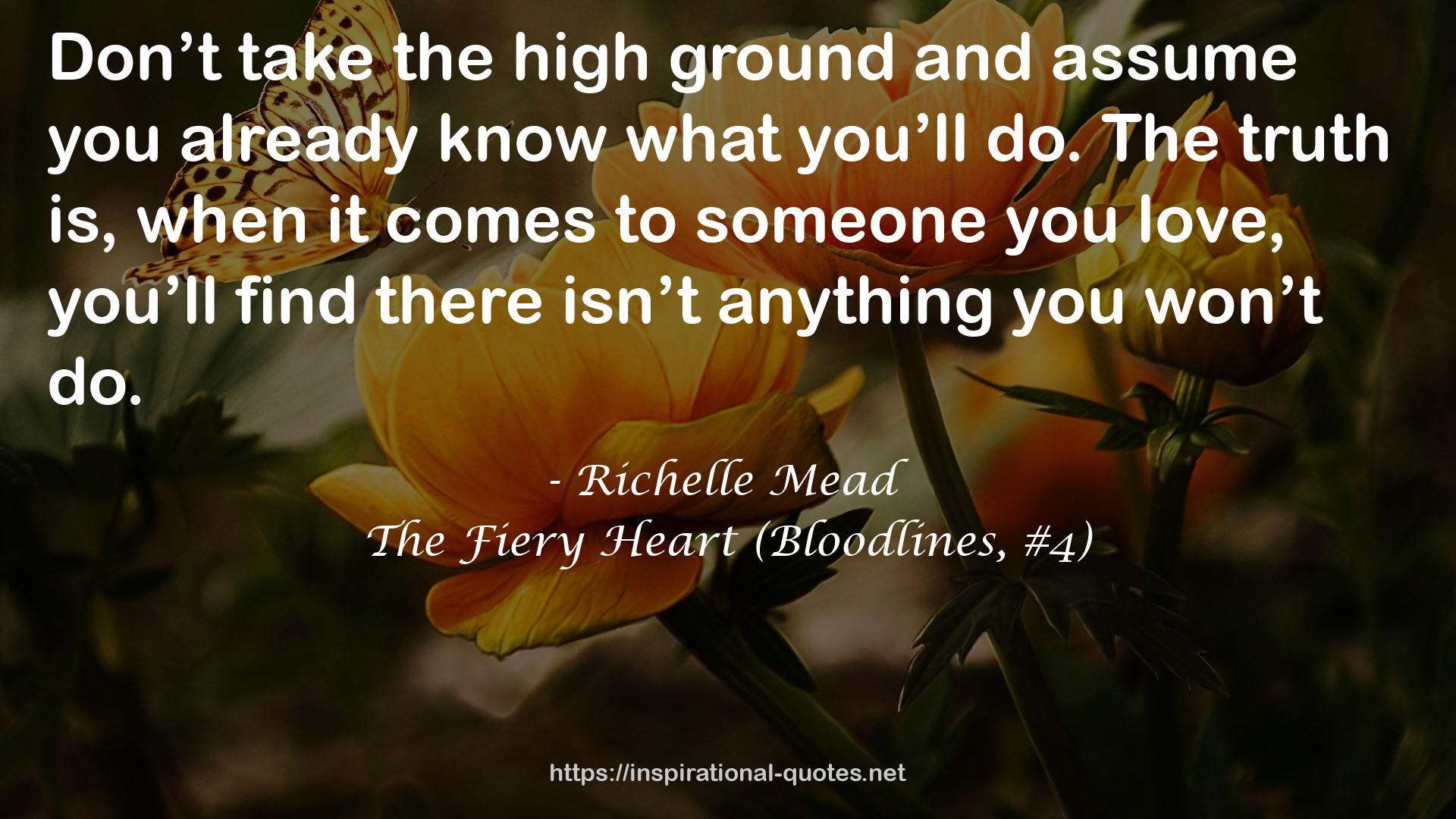 The Fiery Heart (Bloodlines, #4) QUOTES