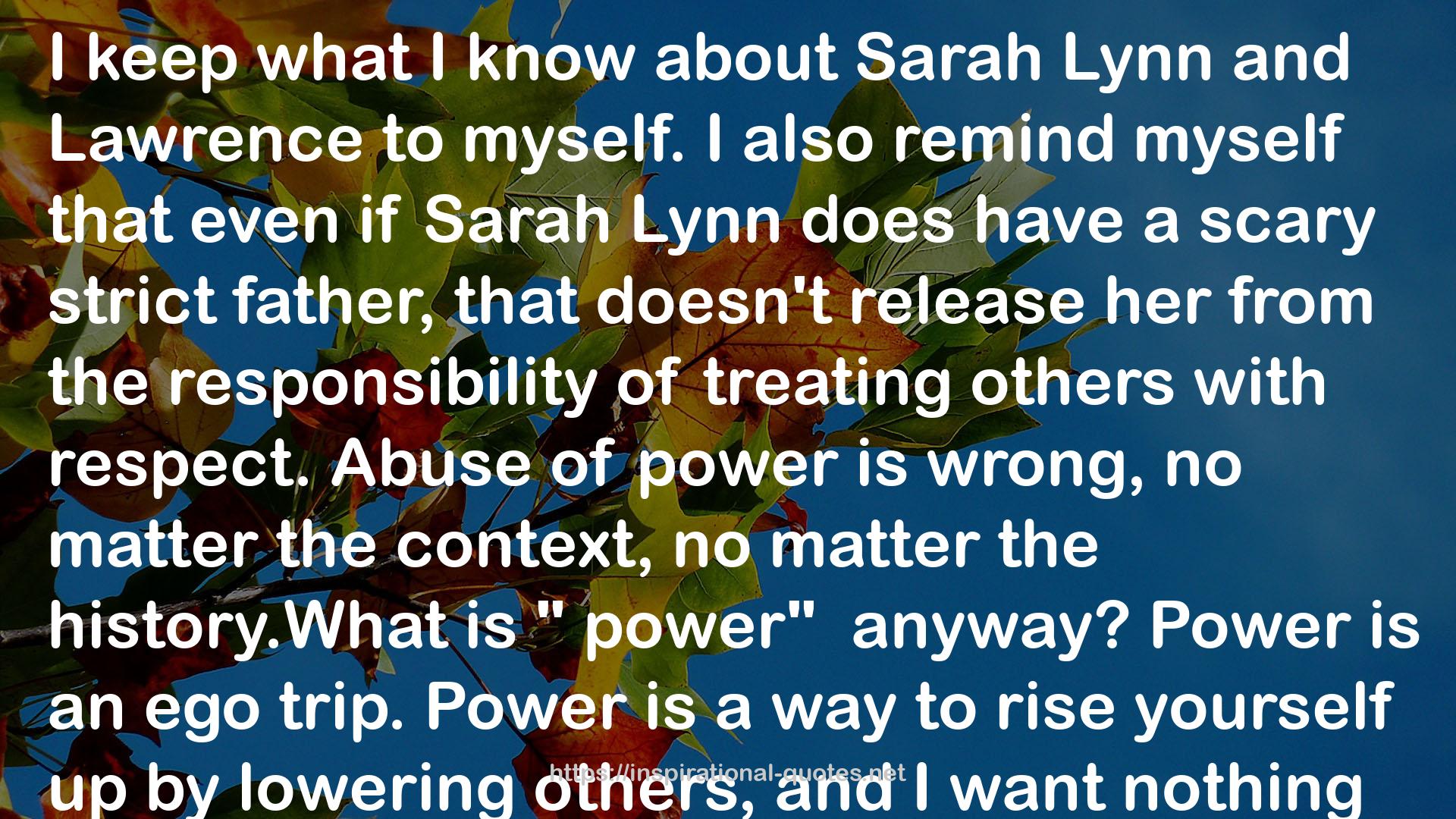 Sarah Lynn  QUOTES