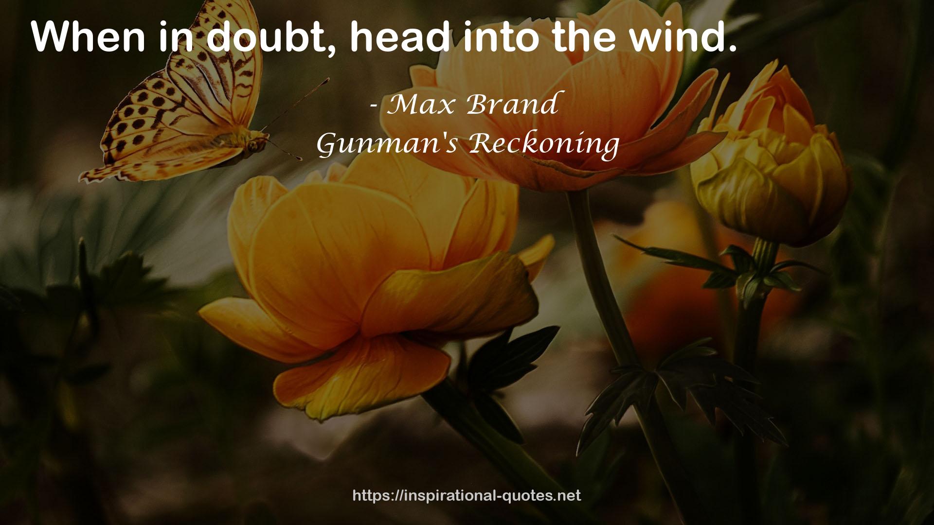 Gunman's Reckoning QUOTES