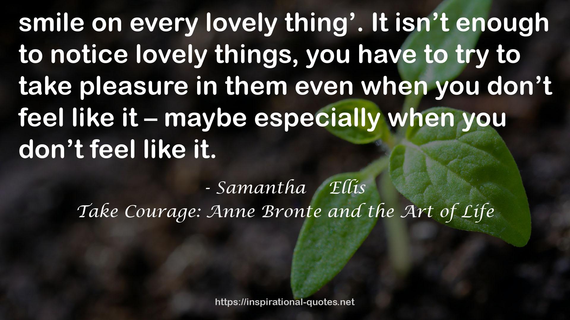 Take Courage: Anne Bronte and the Art of Life QUOTES
