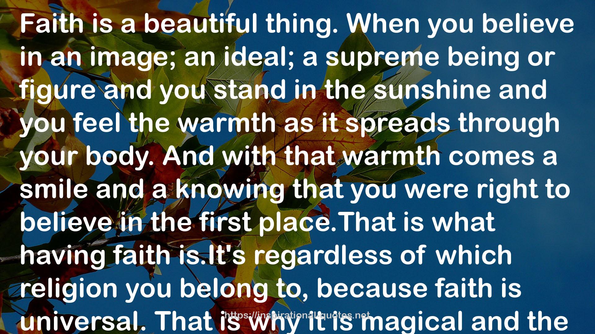 that warmth  QUOTES