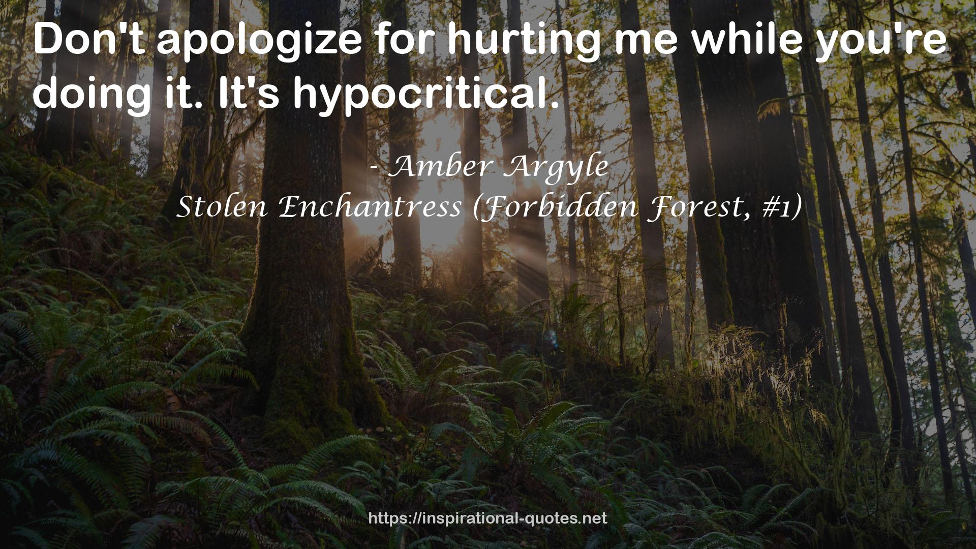 Stolen Enchantress (Forbidden Forest, #1) QUOTES