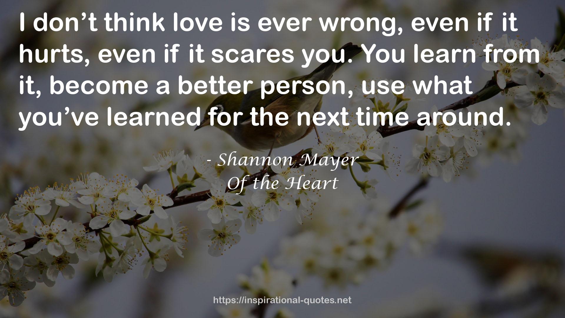 Of the Heart QUOTES