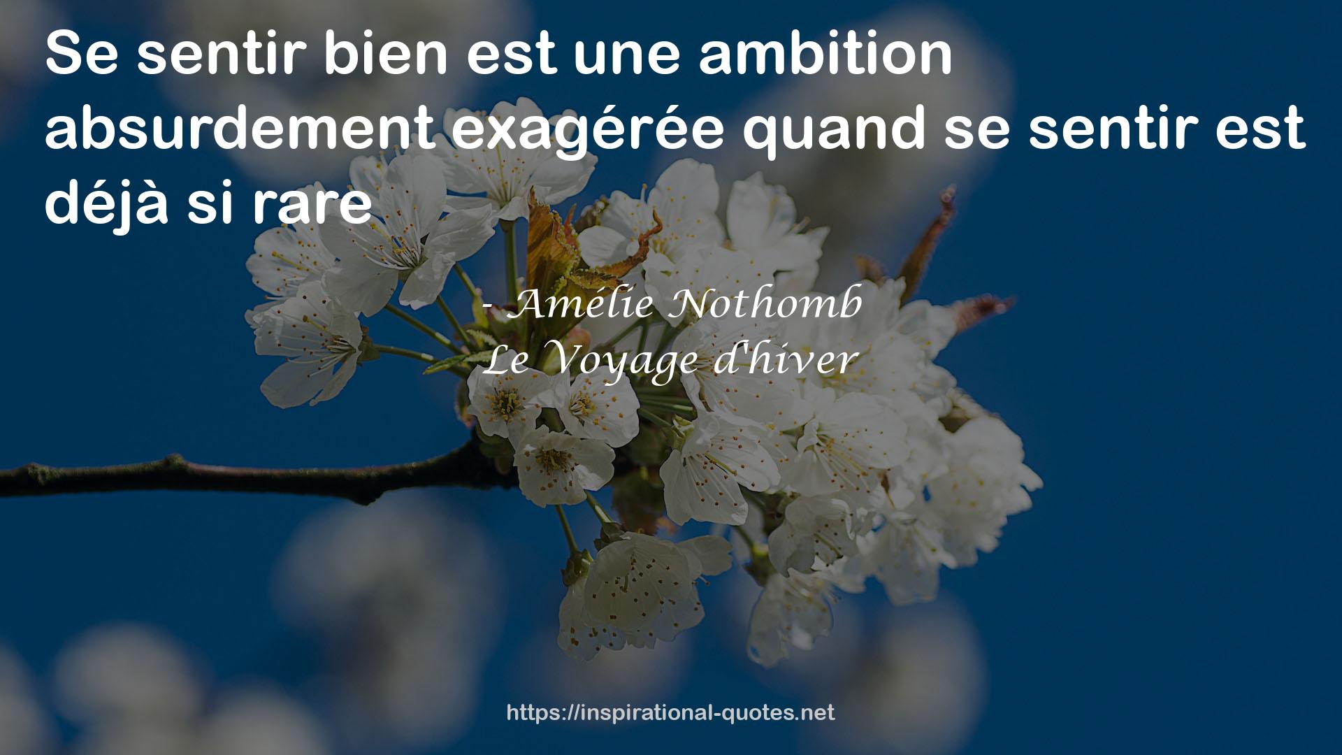 Le Voyage d'hiver QUOTES