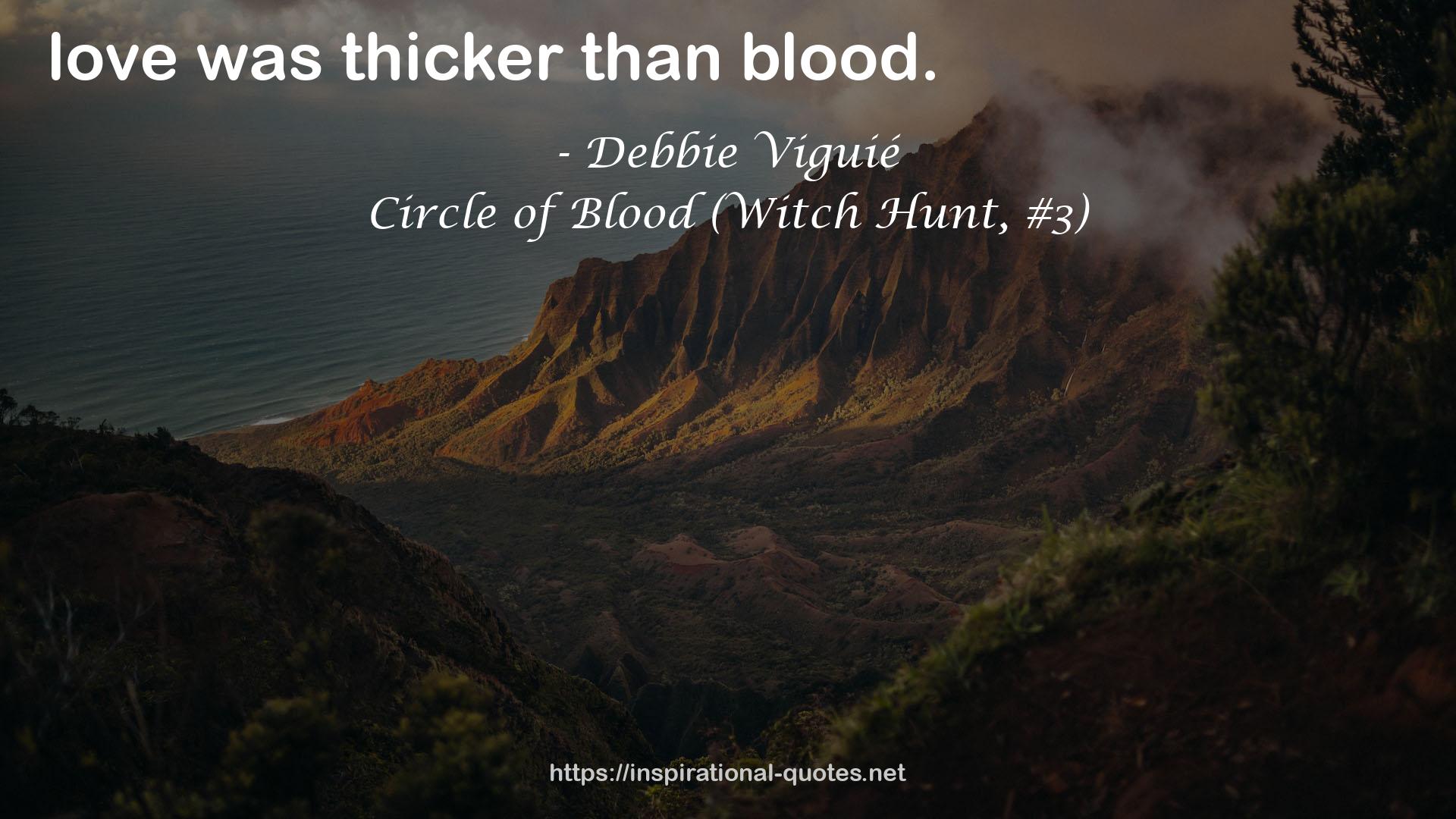Circle of Blood (Witch Hunt, #3) QUOTES