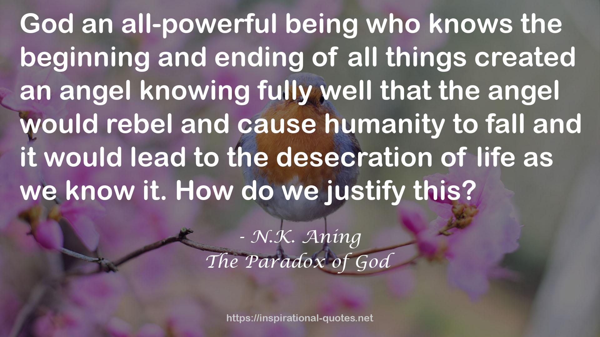 The Paradox of God QUOTES