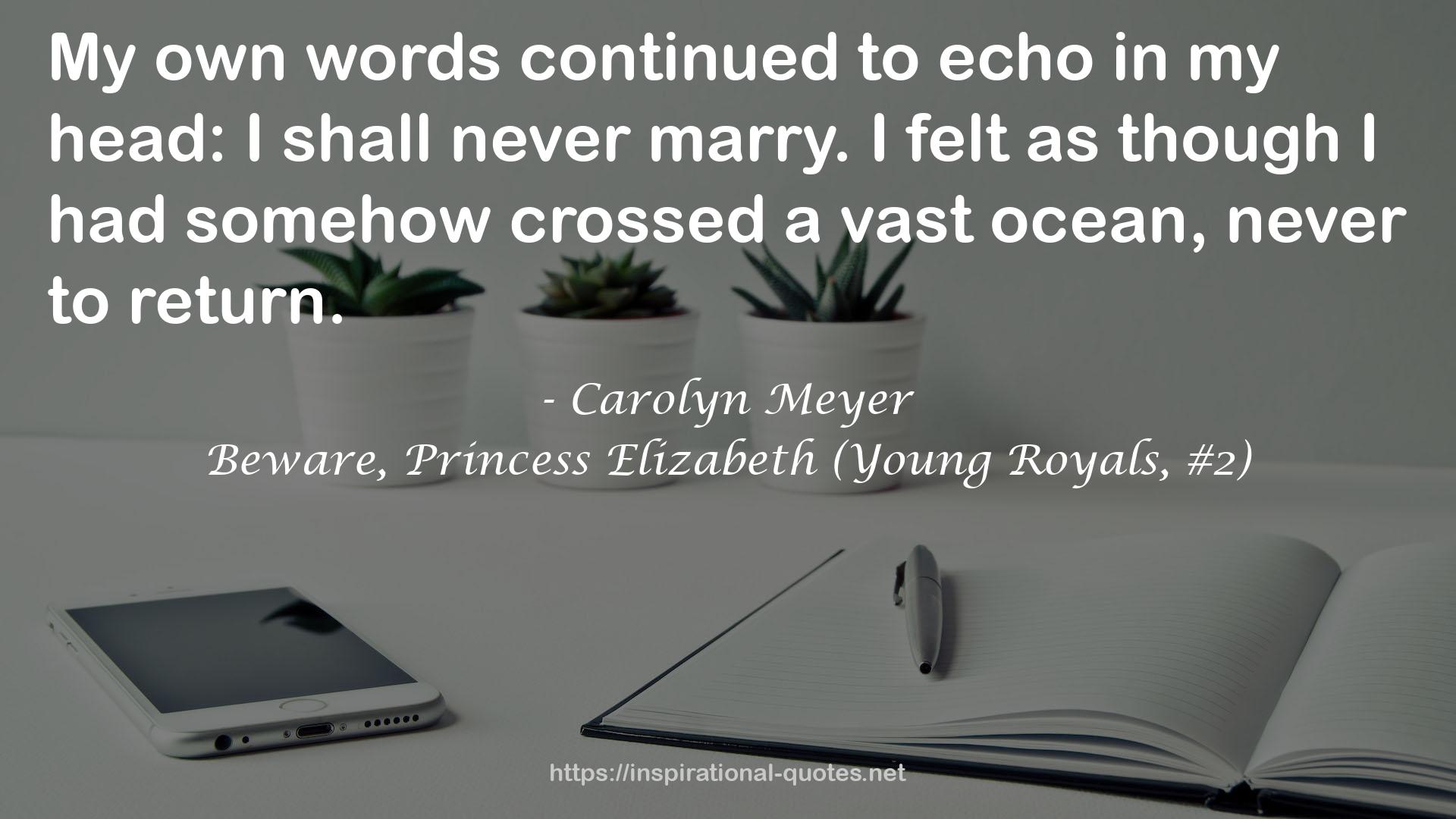 Beware, Princess Elizabeth (Young Royals, #2) QUOTES