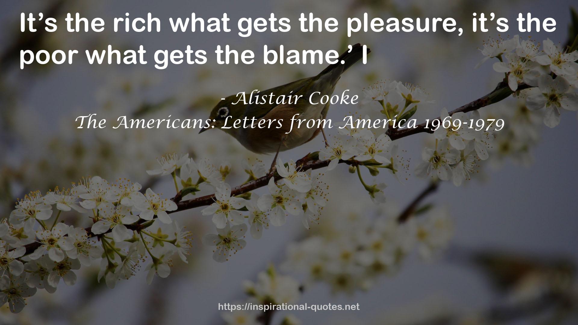 The Americans: Letters from America 1969-1979 QUOTES