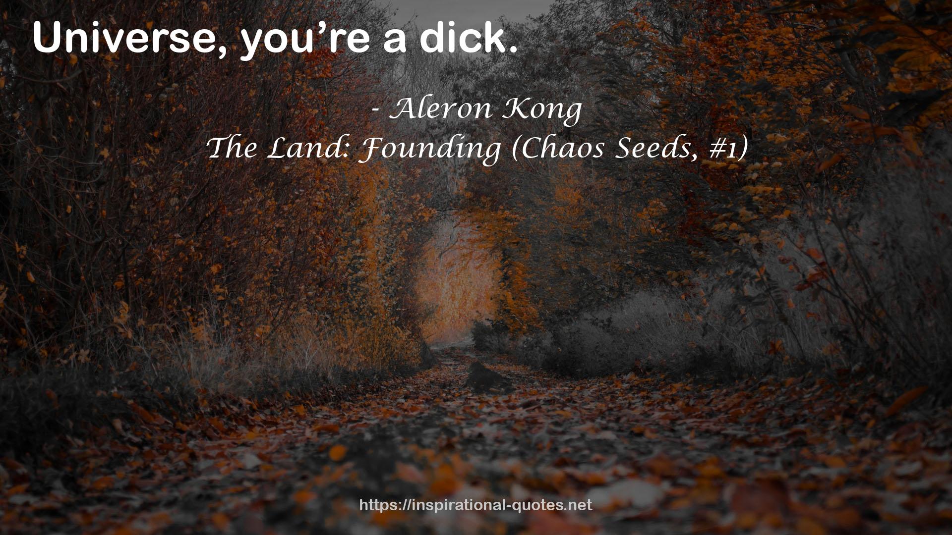 The Land: Founding (Chaos Seeds, #1) QUOTES