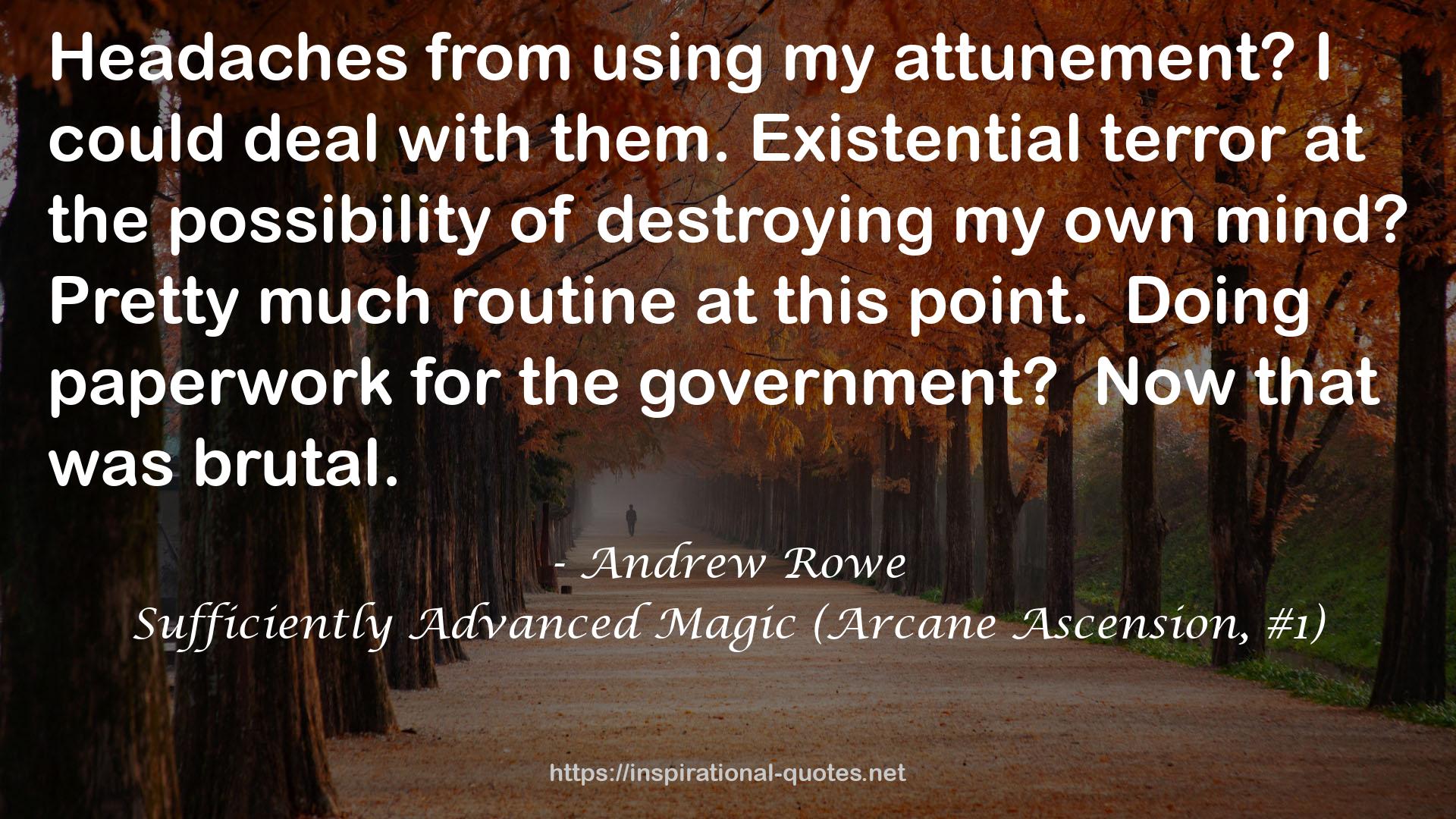Sufficiently Advanced Magic (Arcane Ascension, #1) QUOTES