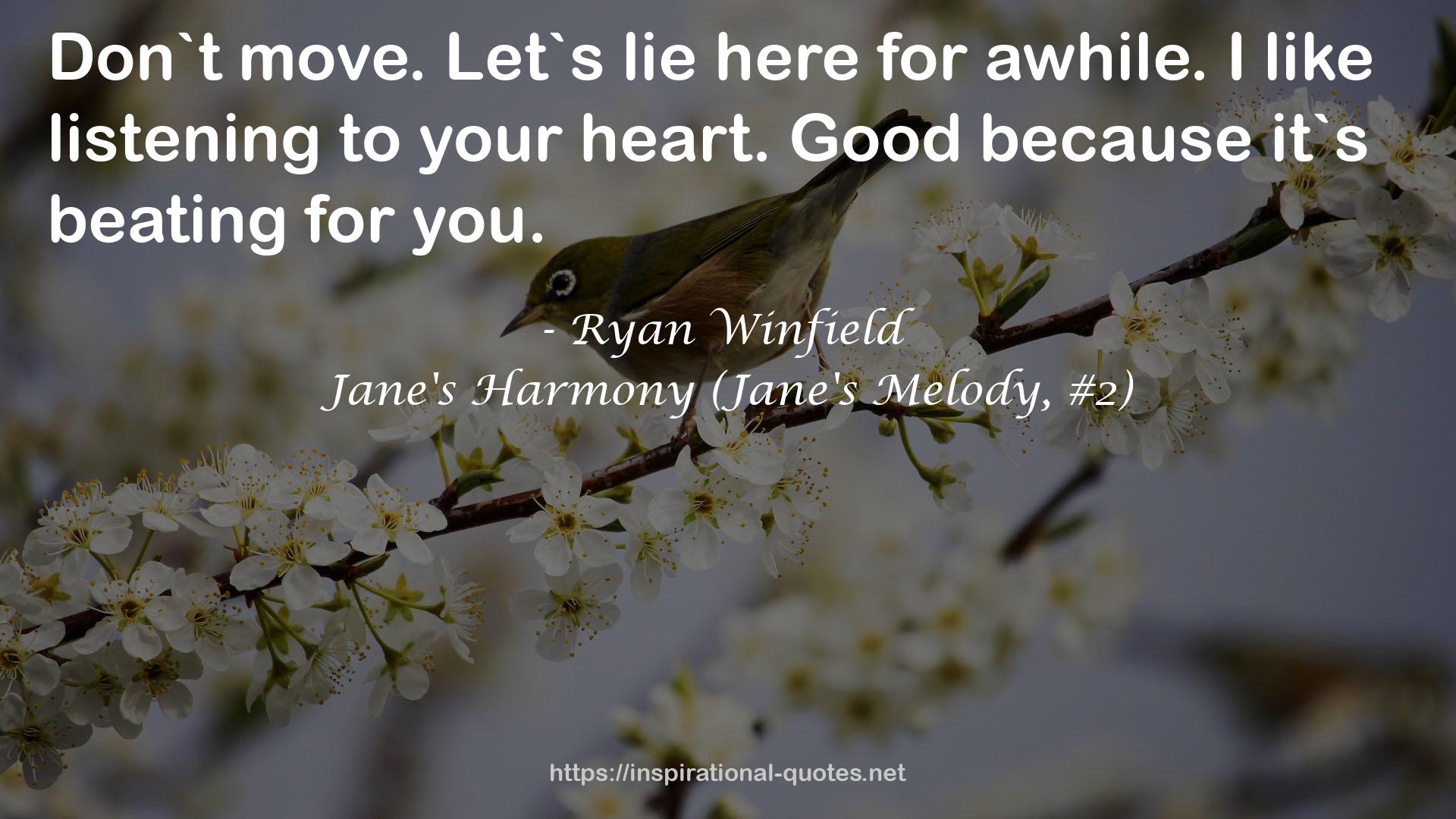 Jane's Harmony (Jane's Melody, #2) QUOTES