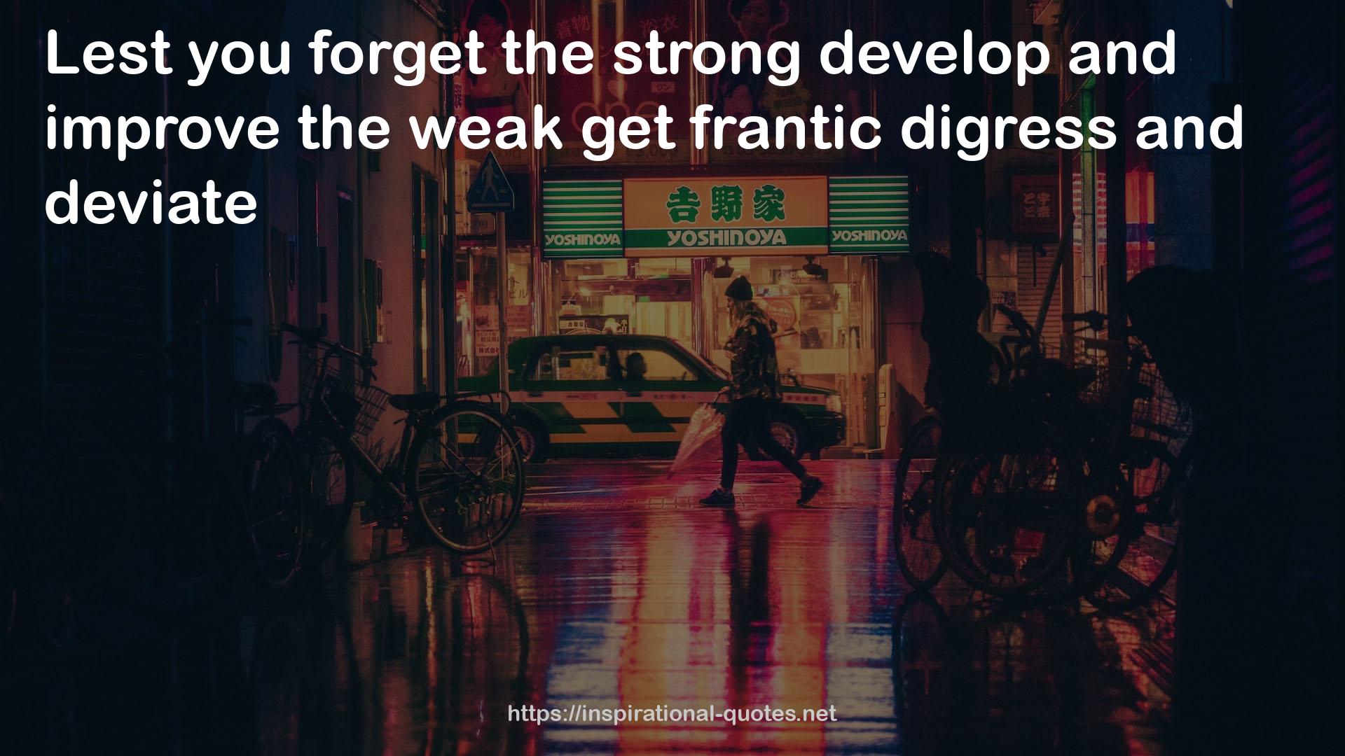 frantic digress  QUOTES