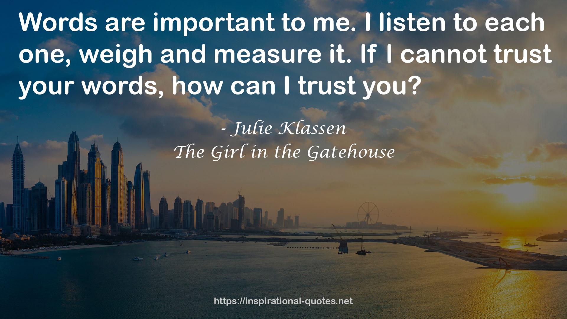 The Girl in the Gatehouse QUOTES