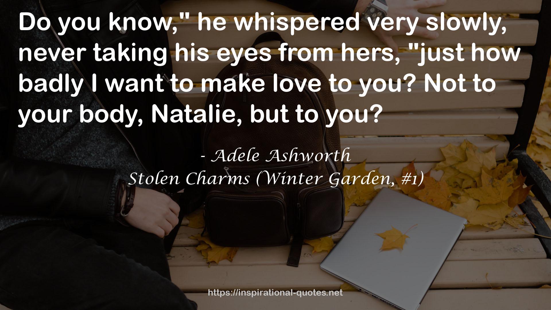 Stolen Charms (Winter Garden, #1) QUOTES