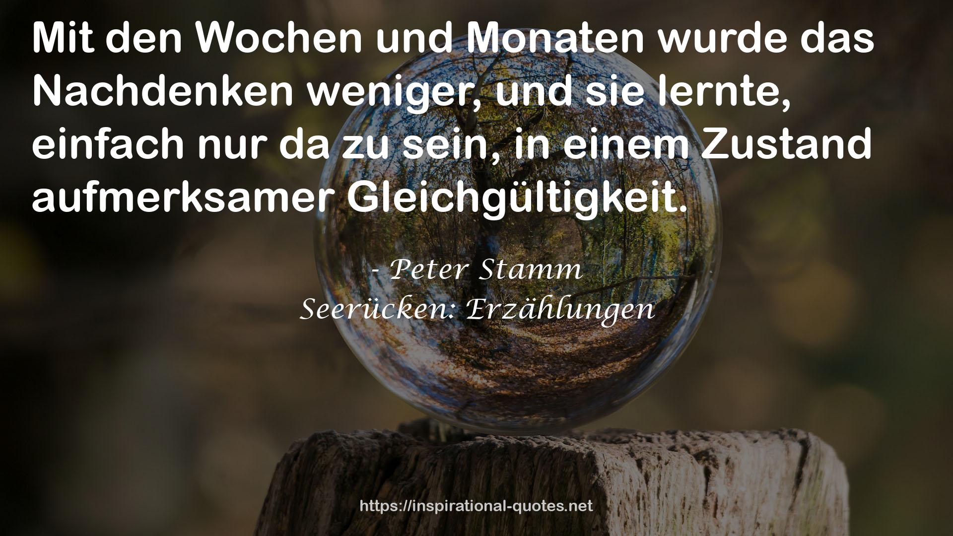 Peter Stamm QUOTES