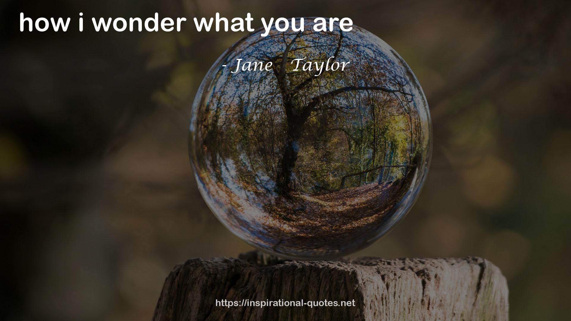 Jane   Taylor QUOTES