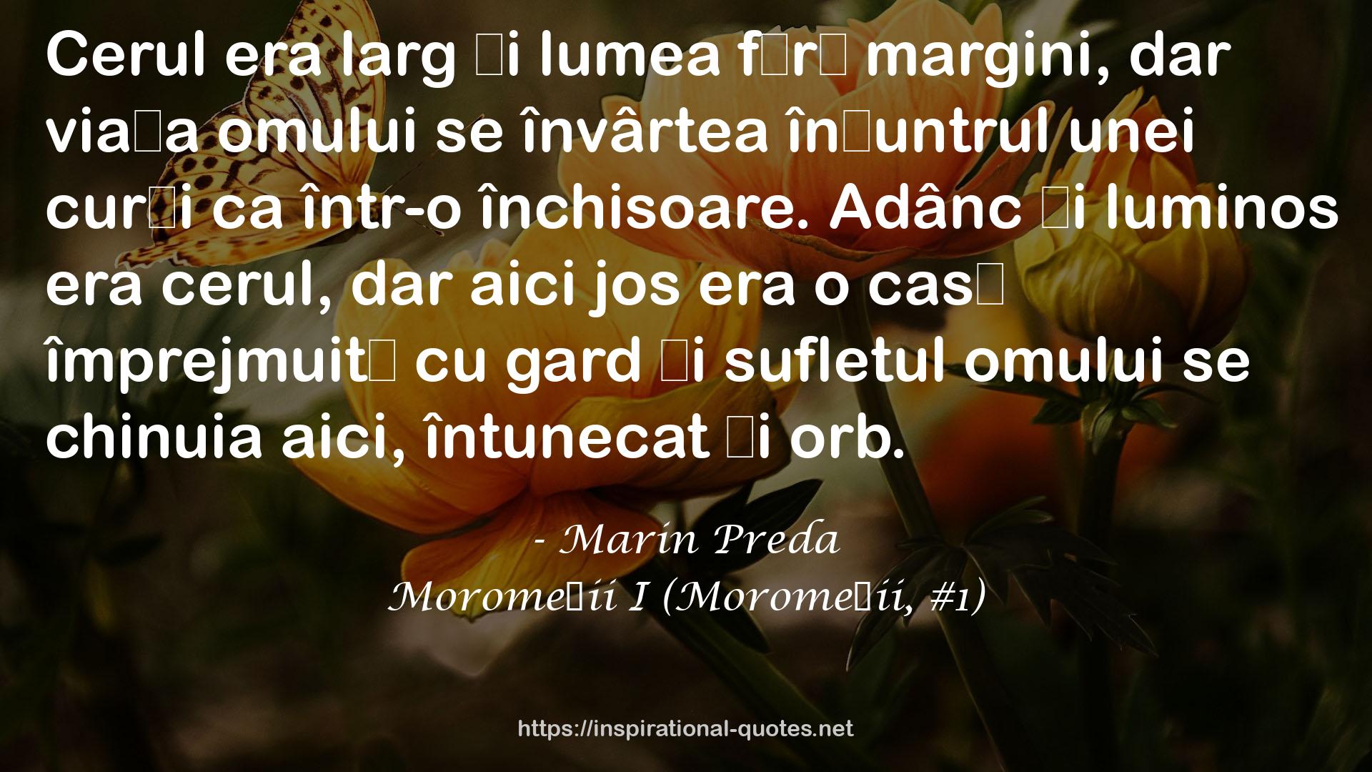 Moromeții I (Moromeții, #1) QUOTES