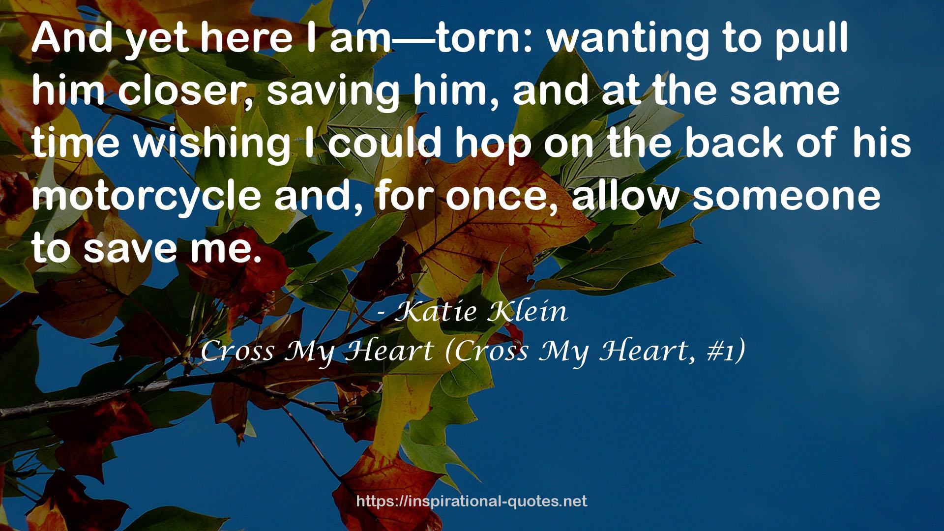 Cross My Heart (Cross My Heart, #1) QUOTES