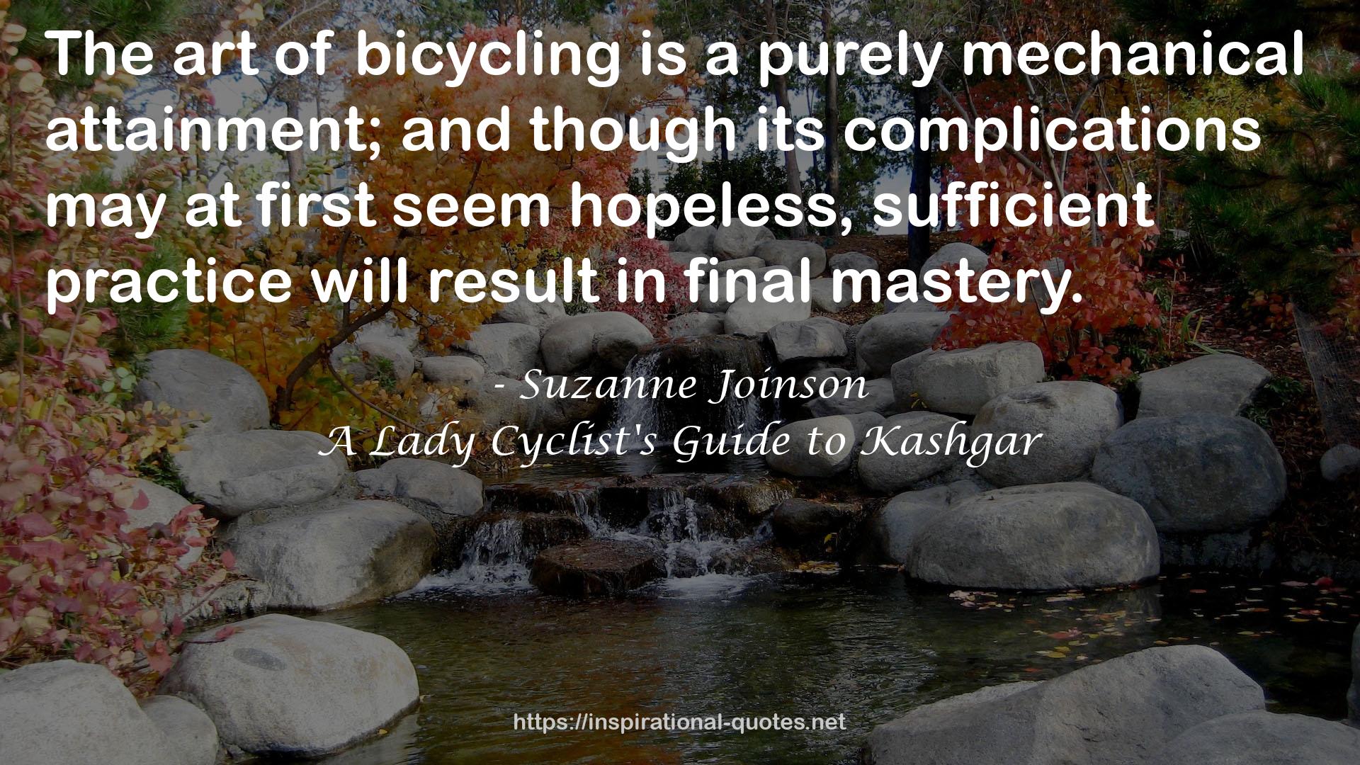 A Lady Cyclist's Guide to Kashgar QUOTES