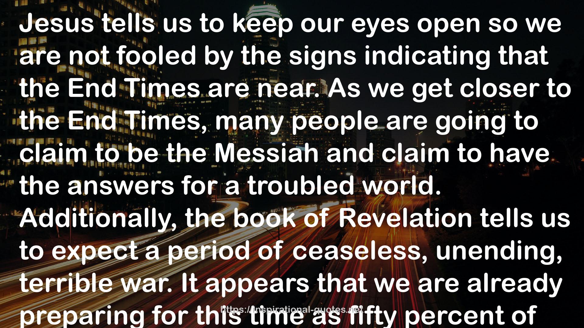 The Prophecy Answer Book QUOTES