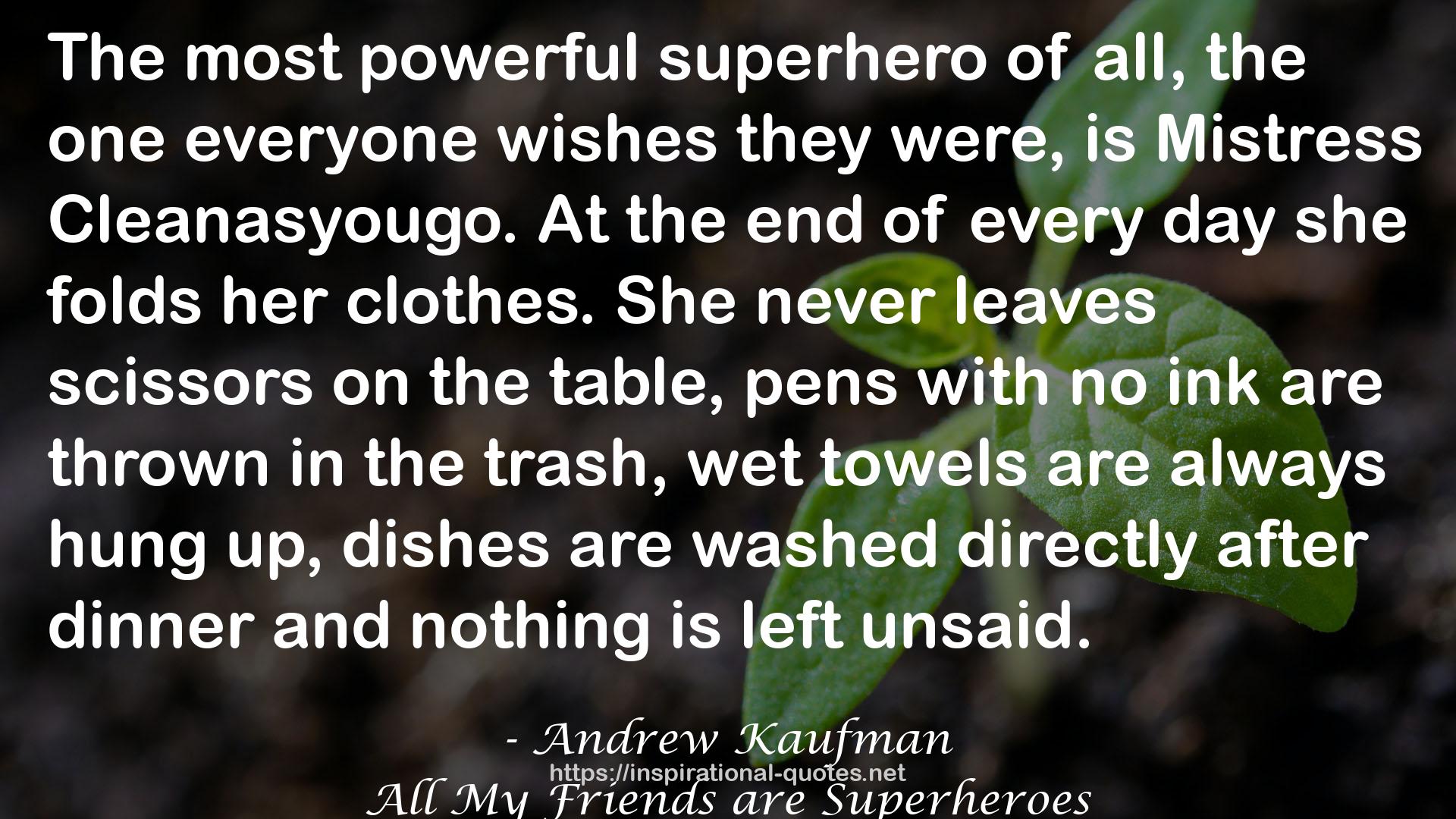 Andrew Kaufman QUOTES