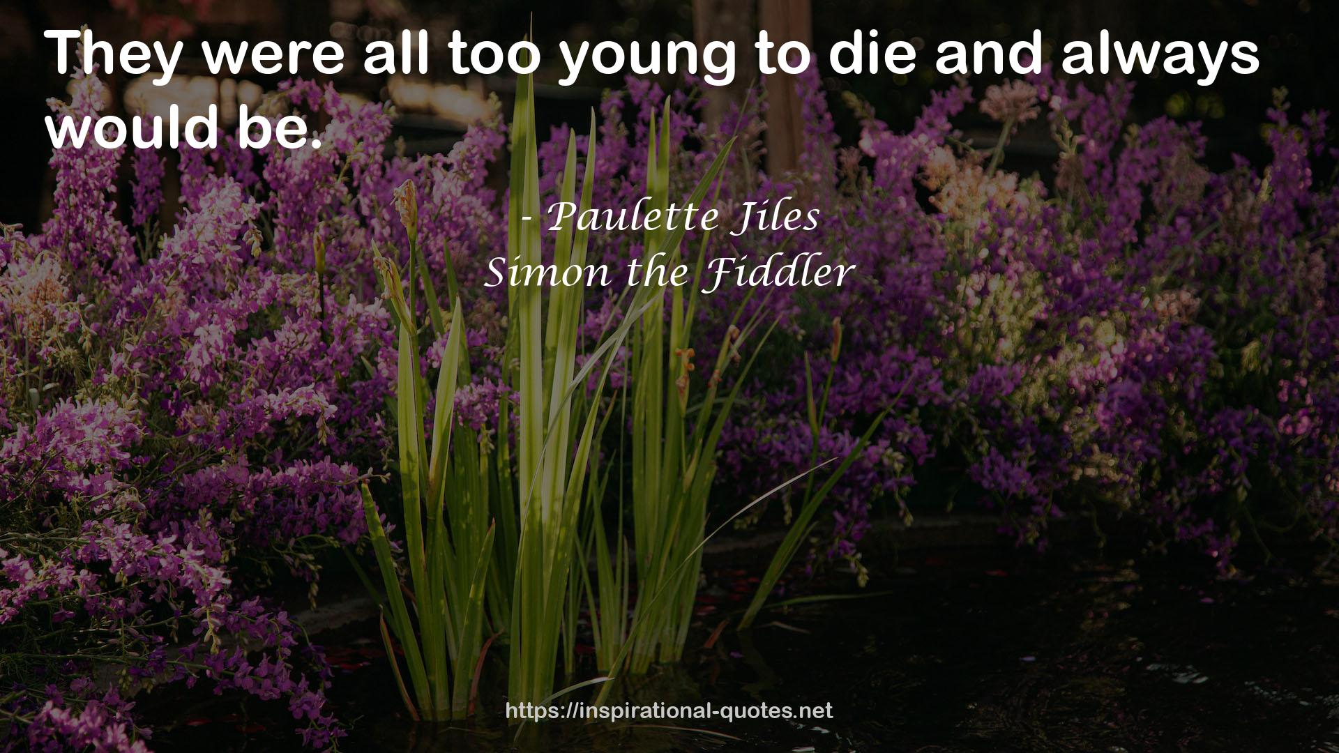 Simon the Fiddler QUOTES