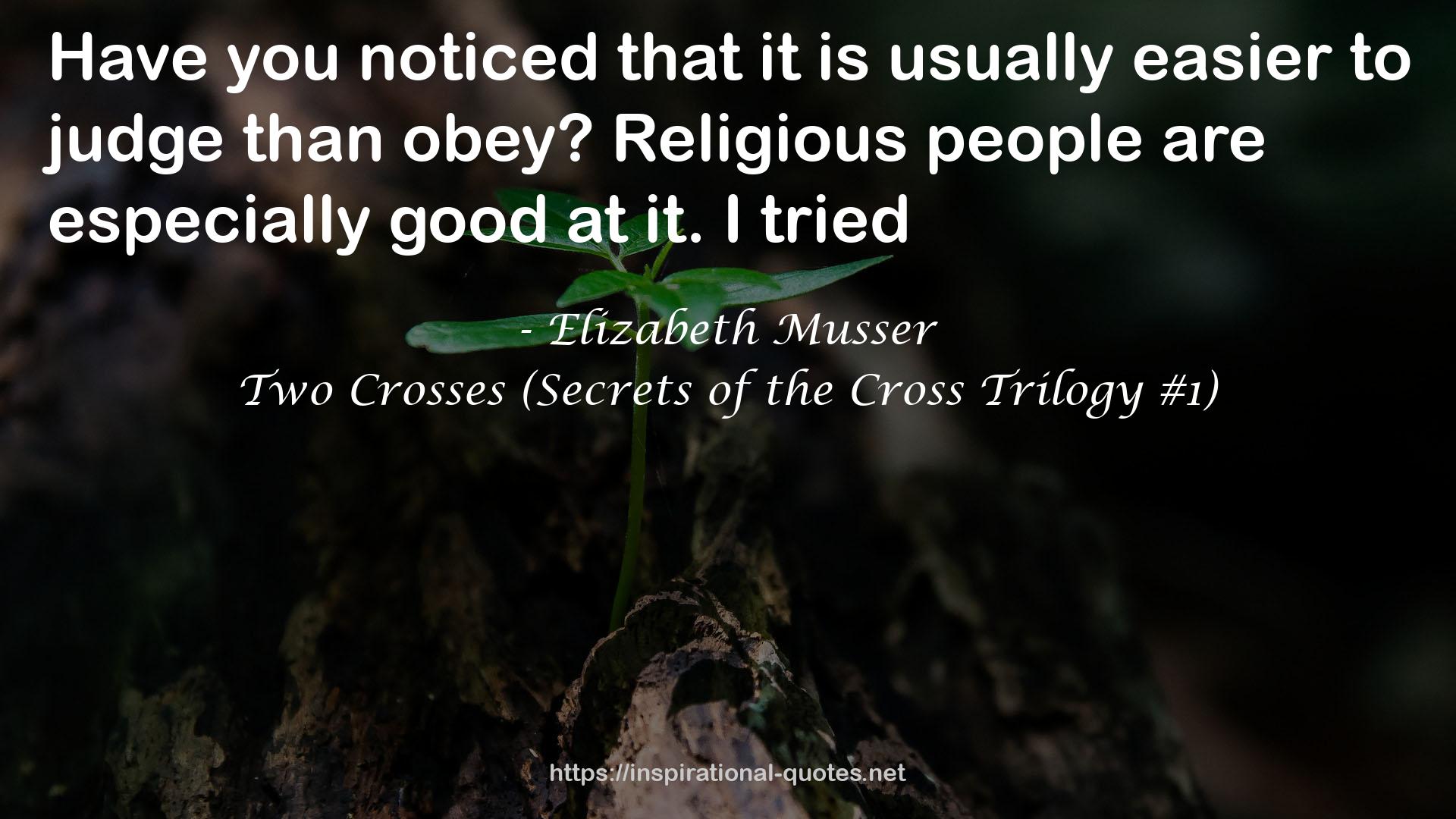 Two Crosses (Secrets of the Cross Trilogy #1) QUOTES