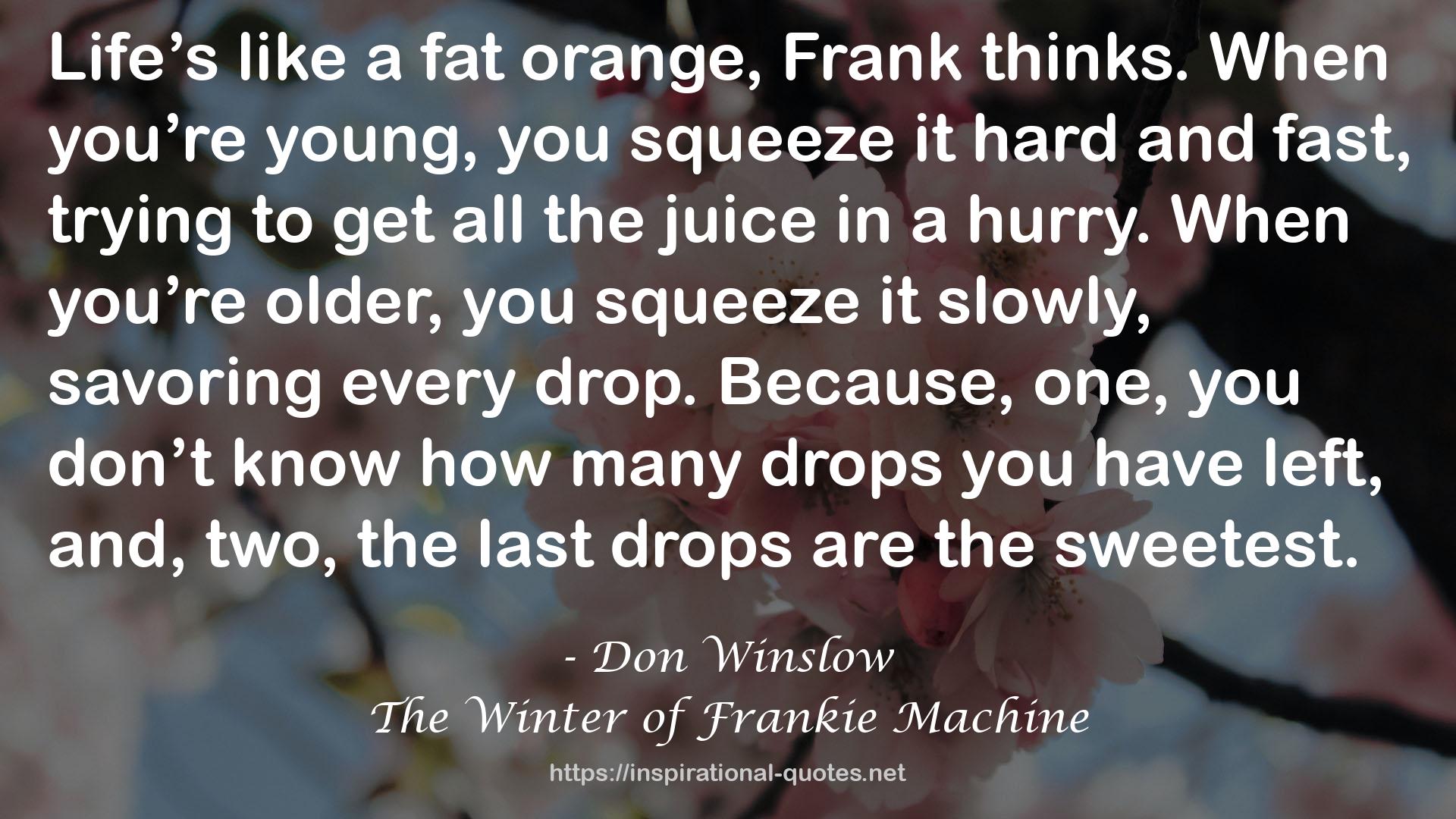 The Winter of Frankie Machine QUOTES